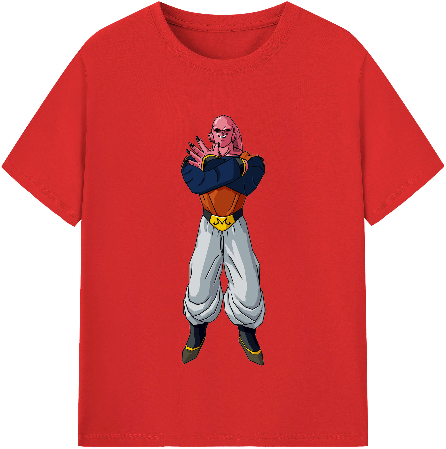（画像用） ドラゴンボール 魔人ブウ DRAGON BALL Majin Buu レディースカジュアルプリントTシャツ（綿100％）