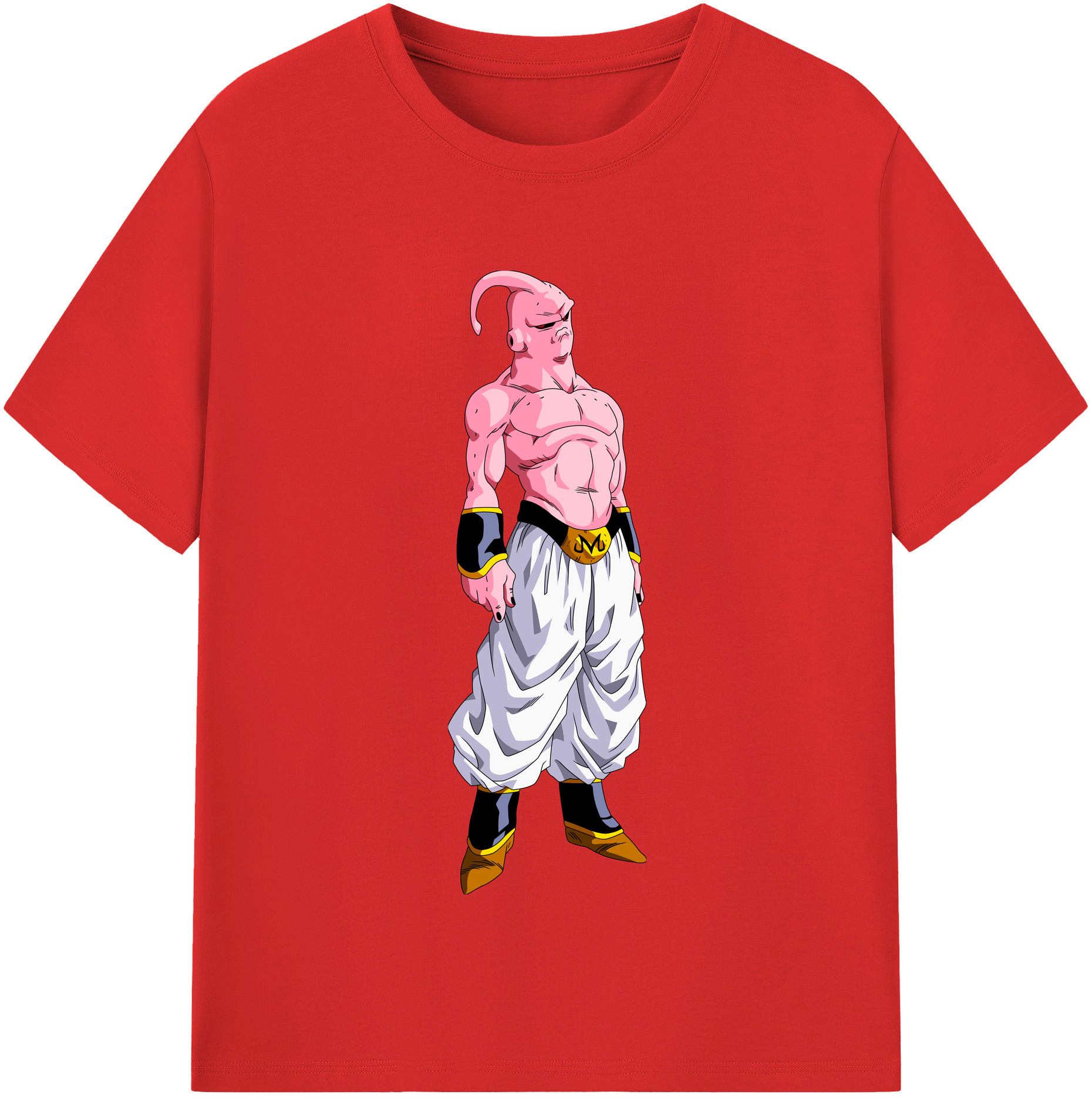 （画像用） ドラゴンボール 魔人ブウ DRAGON BALL Majin Buu レディースカジュアルプリントTシャツ（綿100％）