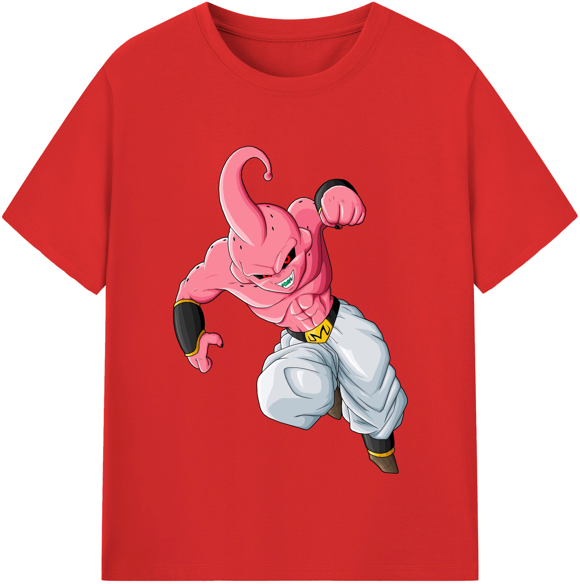 （画像用） ドラゴンボール 魔人ブウ DRAGON BALL Majin Buu レディースカジュアルプリントTシャツ（綿100％）