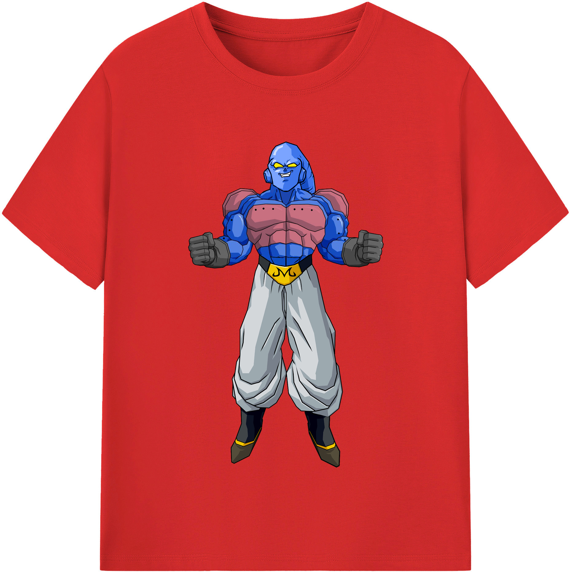 （画像用） ドラゴンボール 魔人ブウ DRAGON BALL Majin Buu レディースカジュアルプリントTシャツ（綿100％）