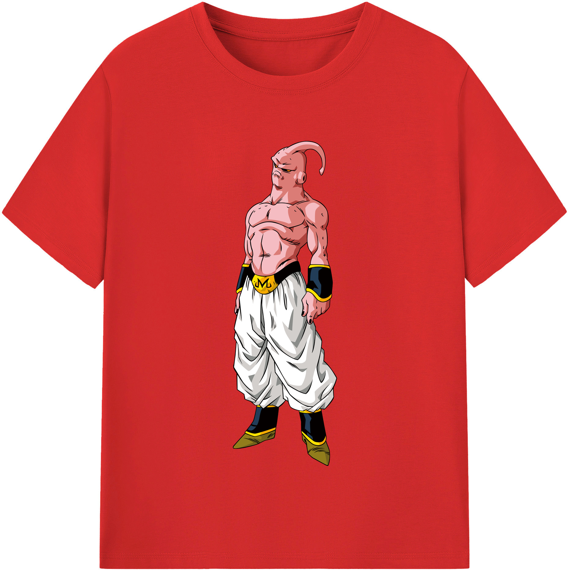（画像用） ドラゴンボール 魔人ブウ DRAGON BALL Majin Buu レディースカジュアルプリントTシャツ（綿100％）