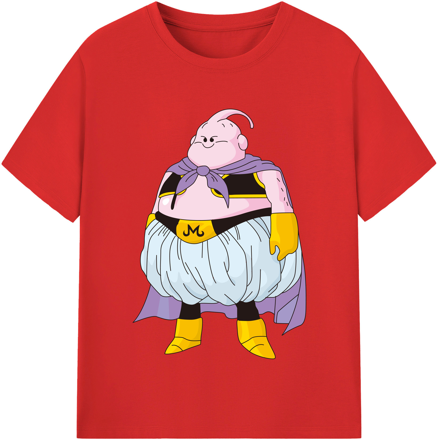 （画像用） ドラゴンボール 魔人ブウ DRAGON BALL Majin Buu レディースカジュアルプリントTシャツ（綿100％）