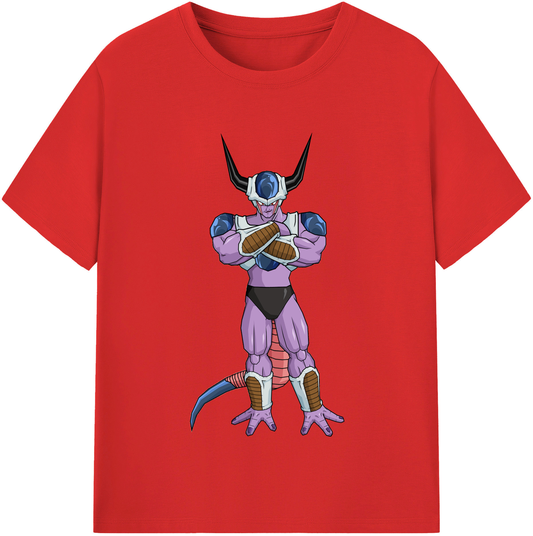 （画像用） ドラゴンボール フリーザ DRAGON BALL Frieza レディースカジュアルプリントTシャツ（綿100％）