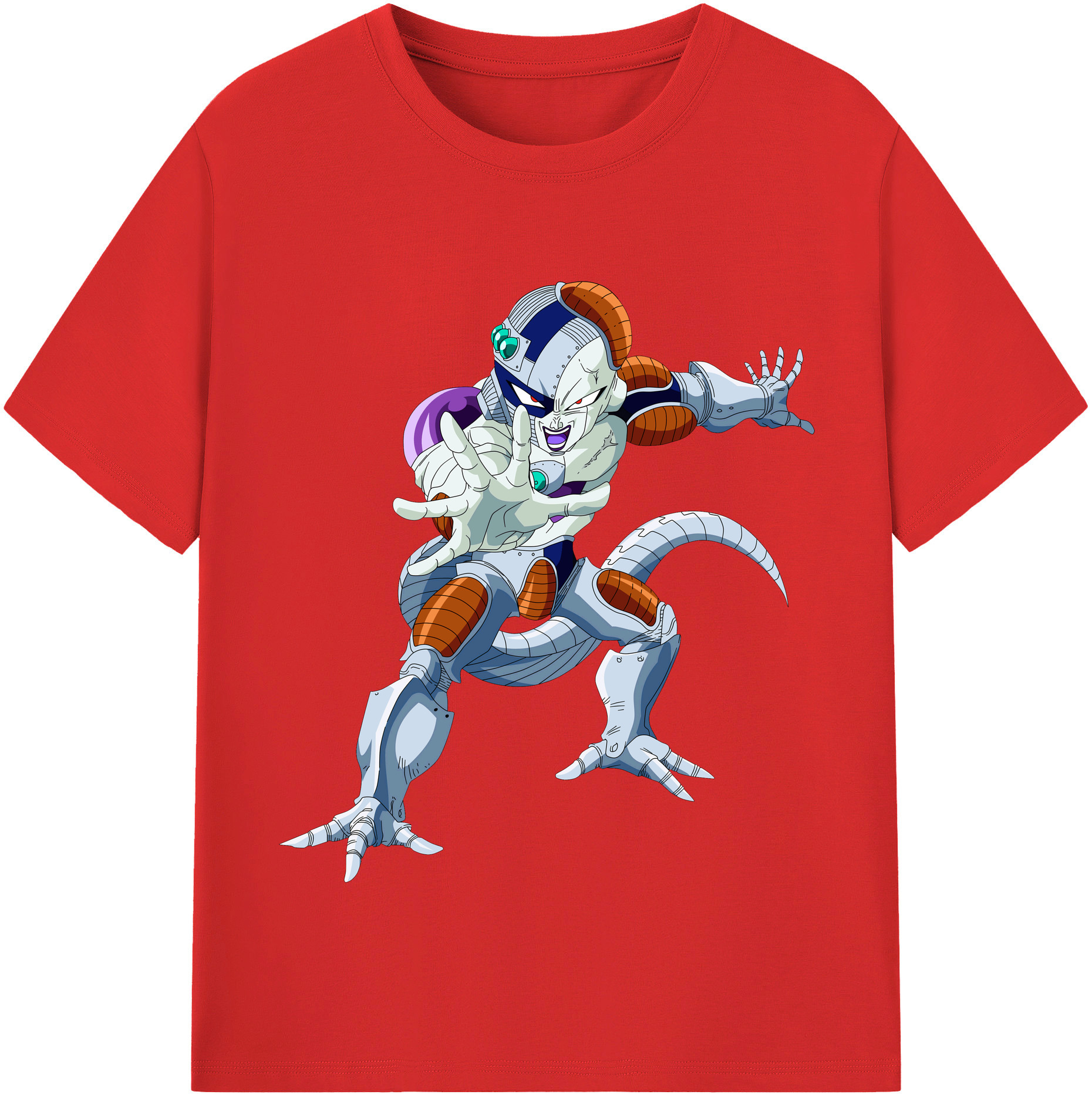 （画像用） ドラゴンボール フリーザ DRAGON BALL Frieza レディースカジュアルプリントTシャツ（綿100％）