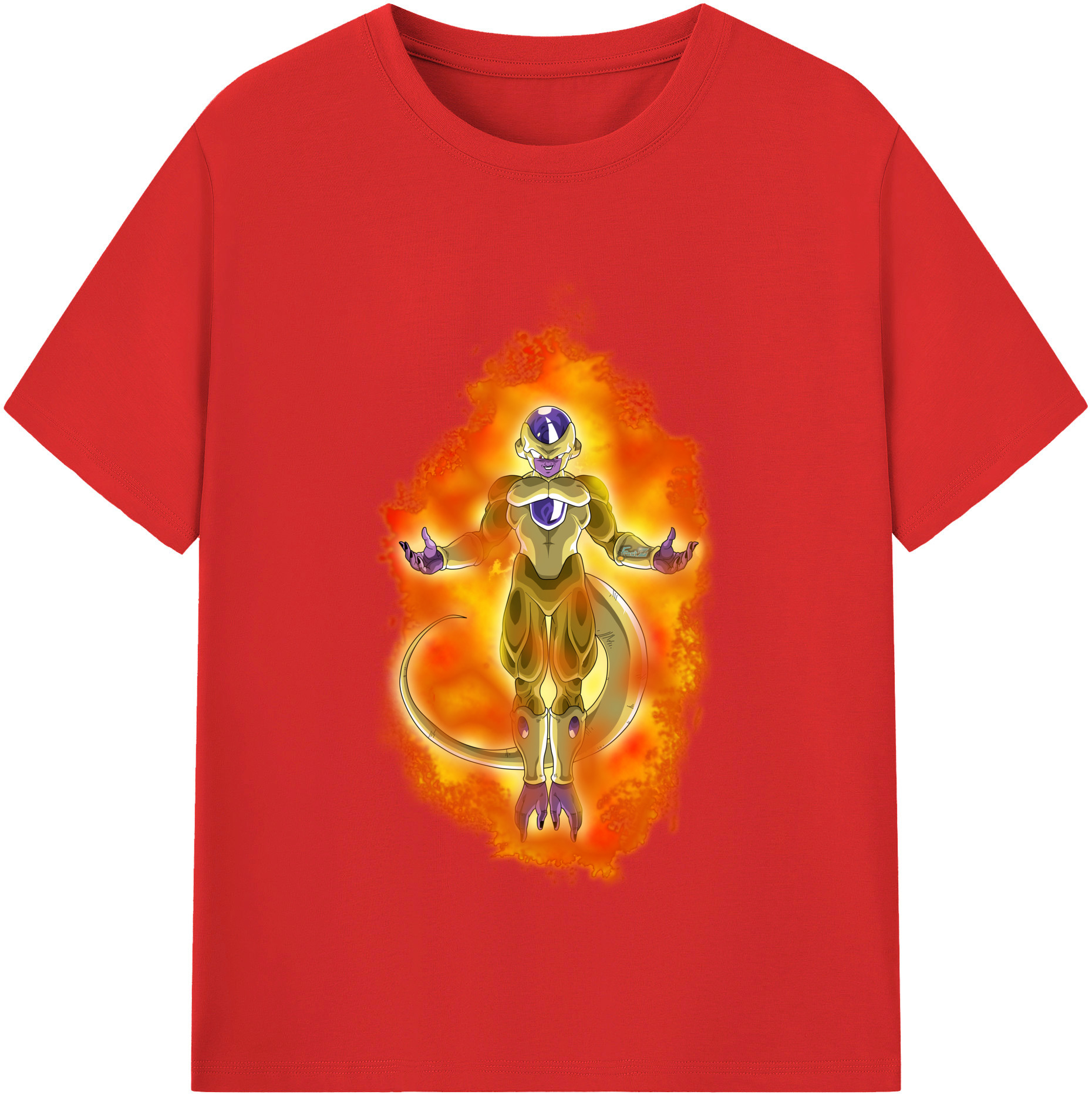 （画像用） ドラゴンボール フリーザ DRAGON BALL Frieza レディースカジュアルプリントTシャツ（綿100％）