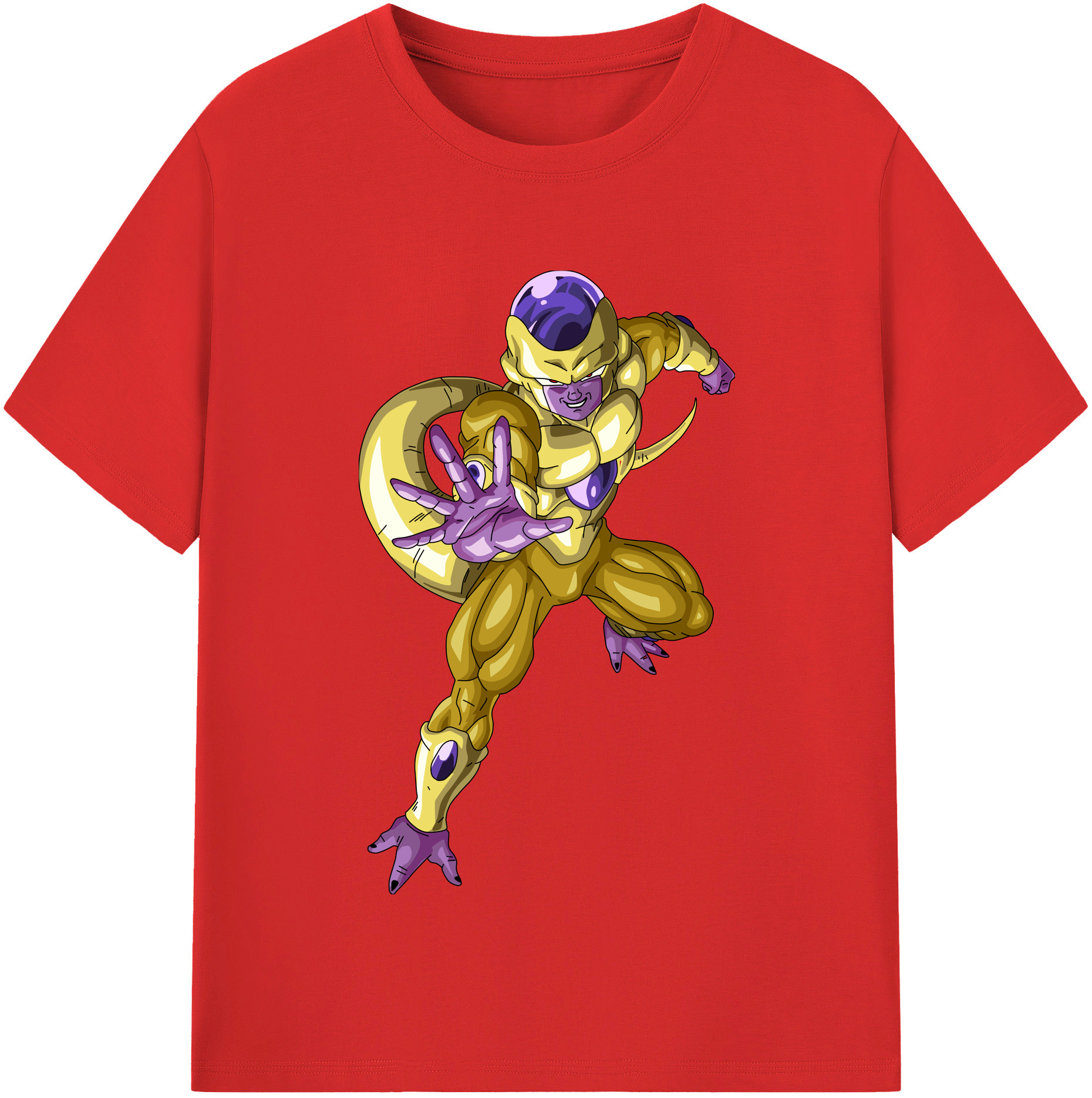 （画像用） ドラゴンボール フリーザ DRAGON BALL Frieza レディースカジュアルプリントTシャツ（綿100％）
