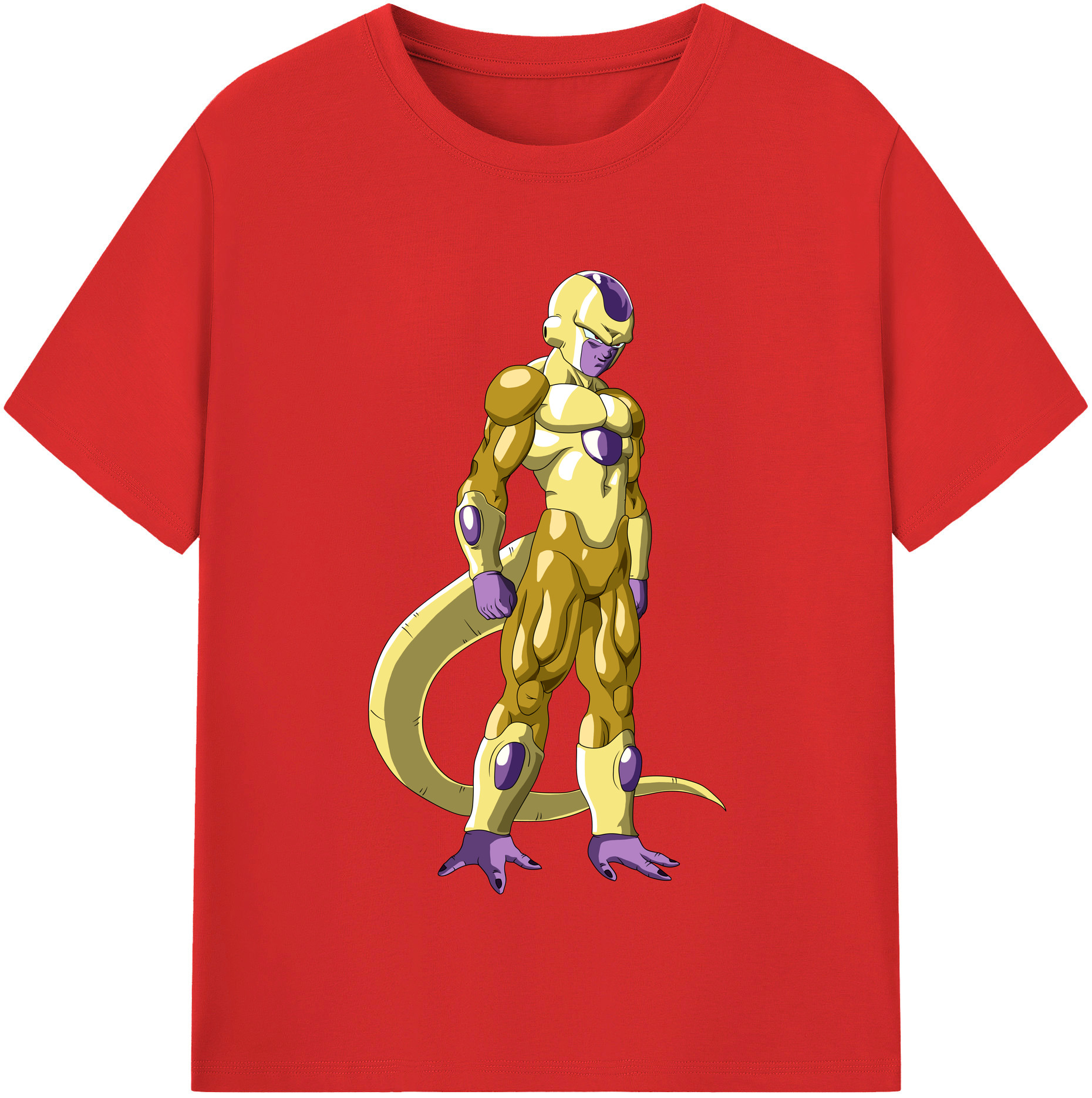 （画像用） ドラゴンボール フリーザ DRAGON BALL Frieza レディースカジュアルプリントTシャツ（綿100％）