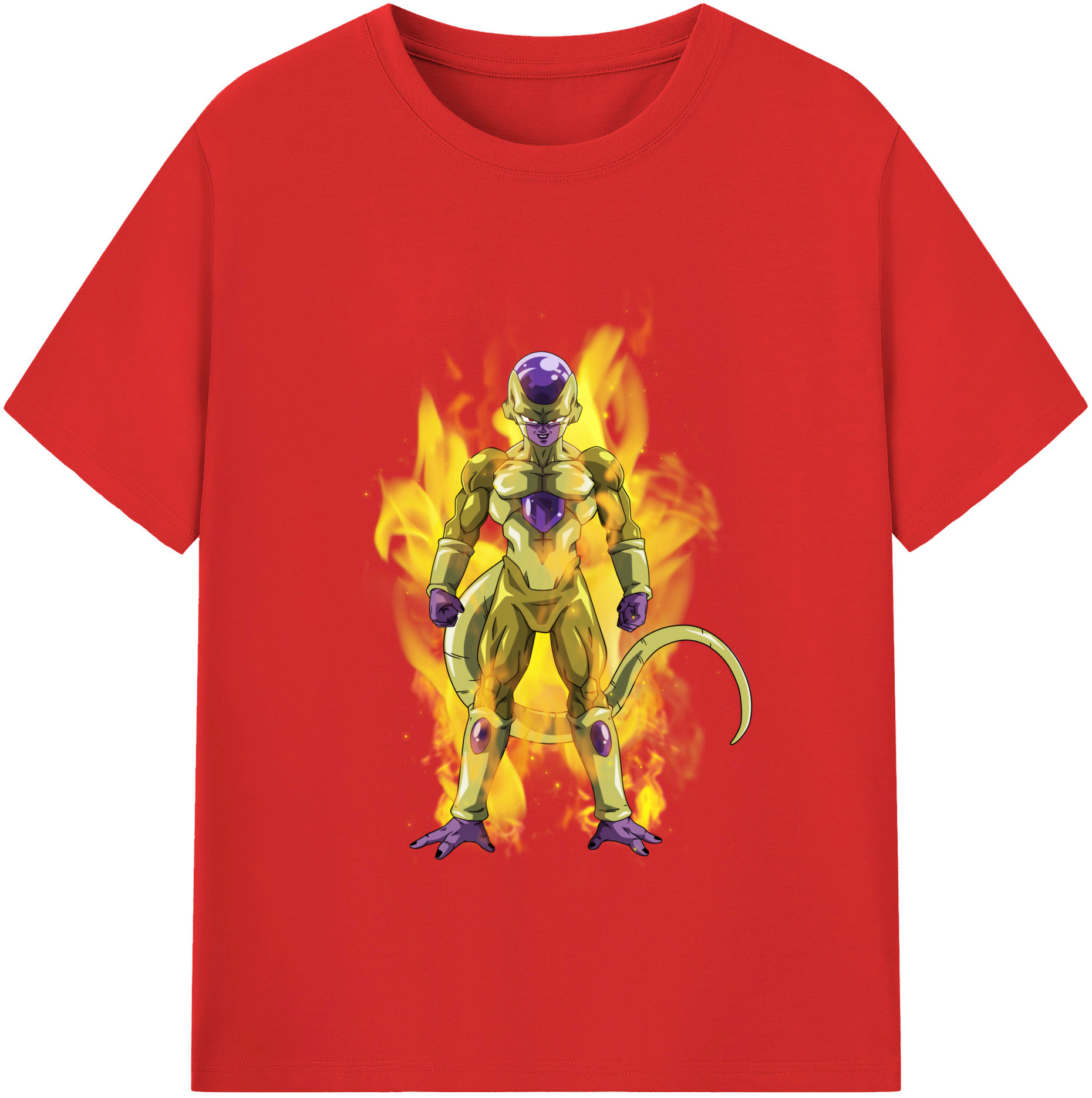 （画像用） ドラゴンボール フリーザ DRAGON BALL Frieza レディースカジュアルプリントTシャツ（綿100％）