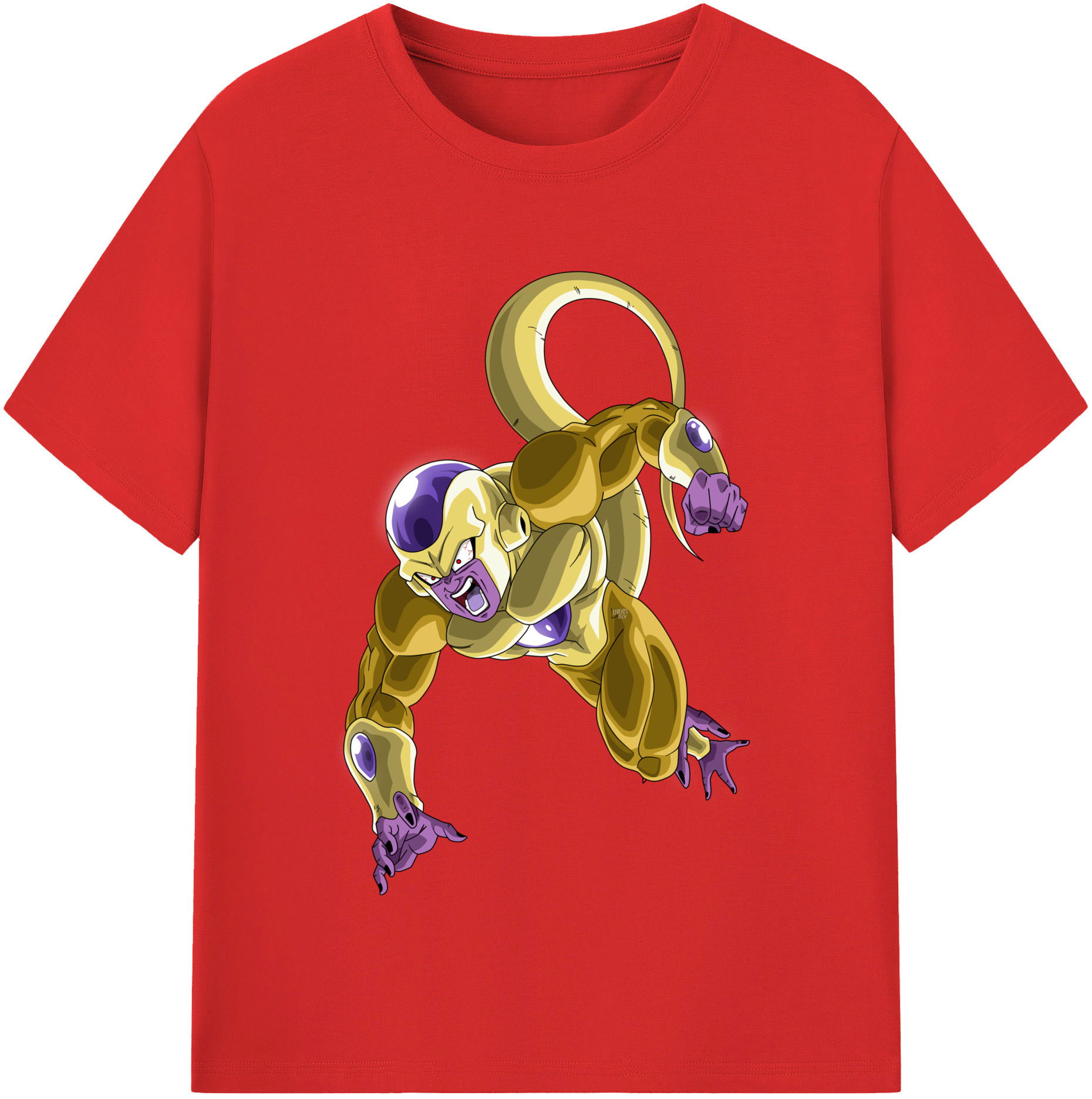 （画像用） ドラゴンボール フリーザ DRAGON BALL Frieza レディースカジュアルプリントTシャツ（綿100％）