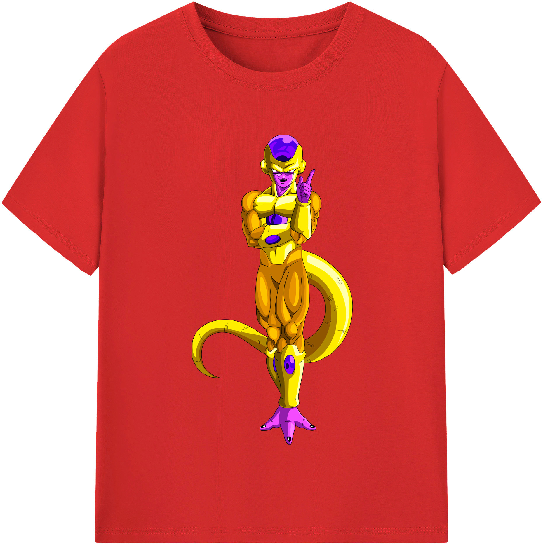 （画像用） ドラゴンボール フリーザ DRAGON BALL Frieza レディースカジュアルプリントTシャツ（綿100％）