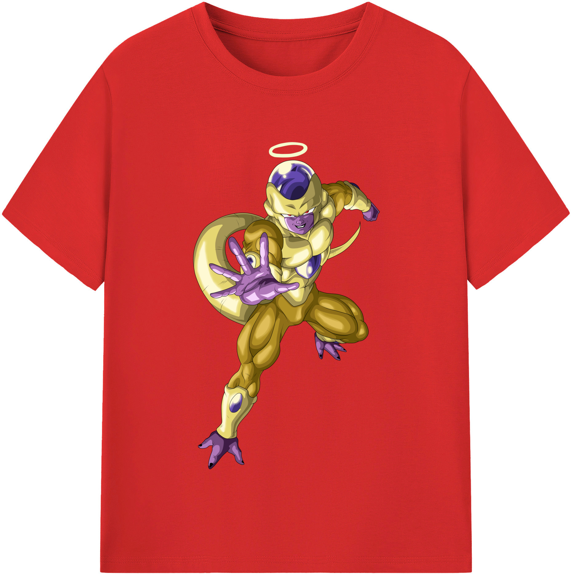 （画像用） ドラゴンボール フリーザ DRAGON BALL Frieza レディースカジュアルプリントTシャツ（綿100％）