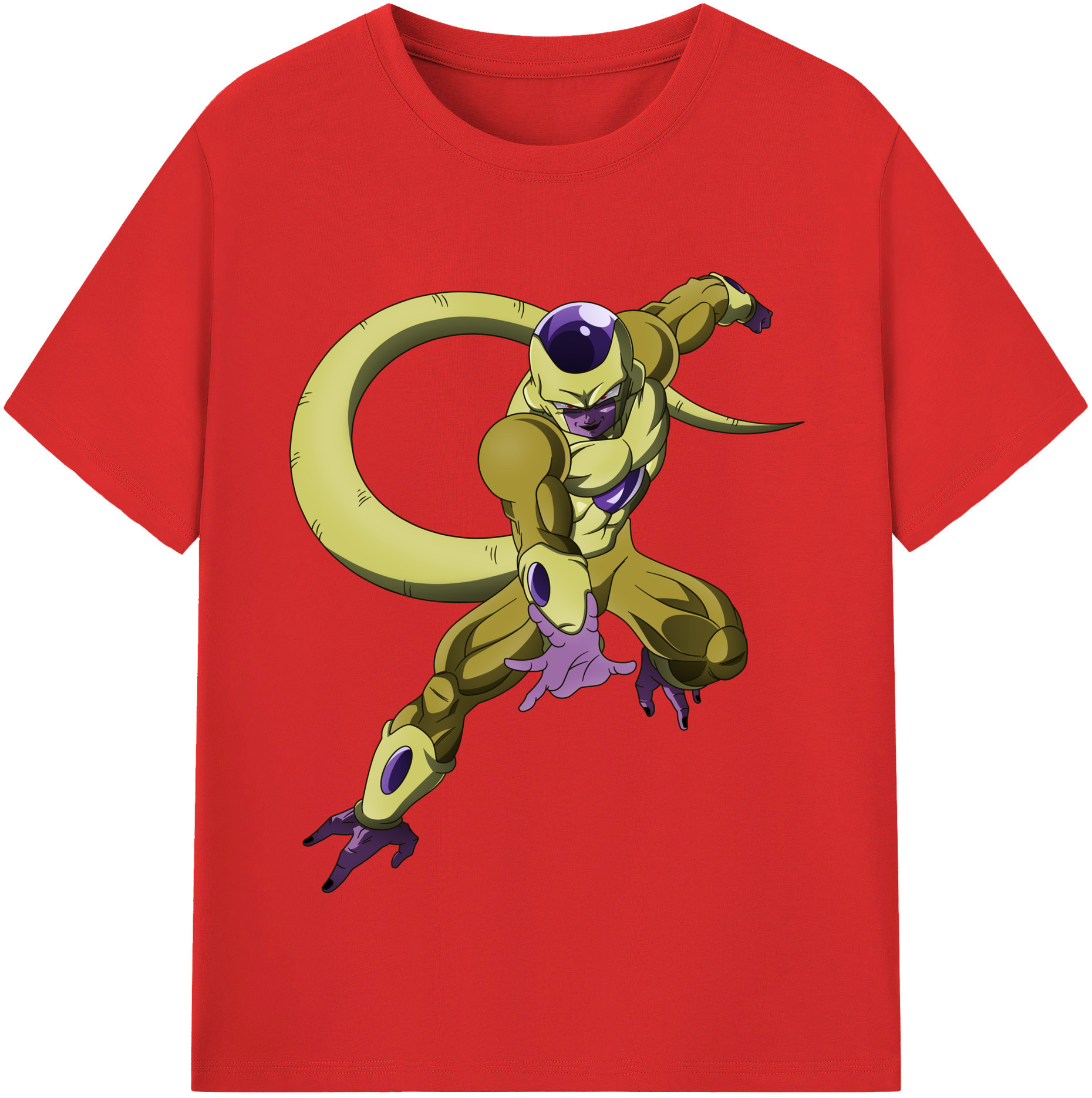 （画像用） ドラゴンボール フリーザ DRAGON BALL Frieza レディースカジュアルプリントTシャツ（綿100％）