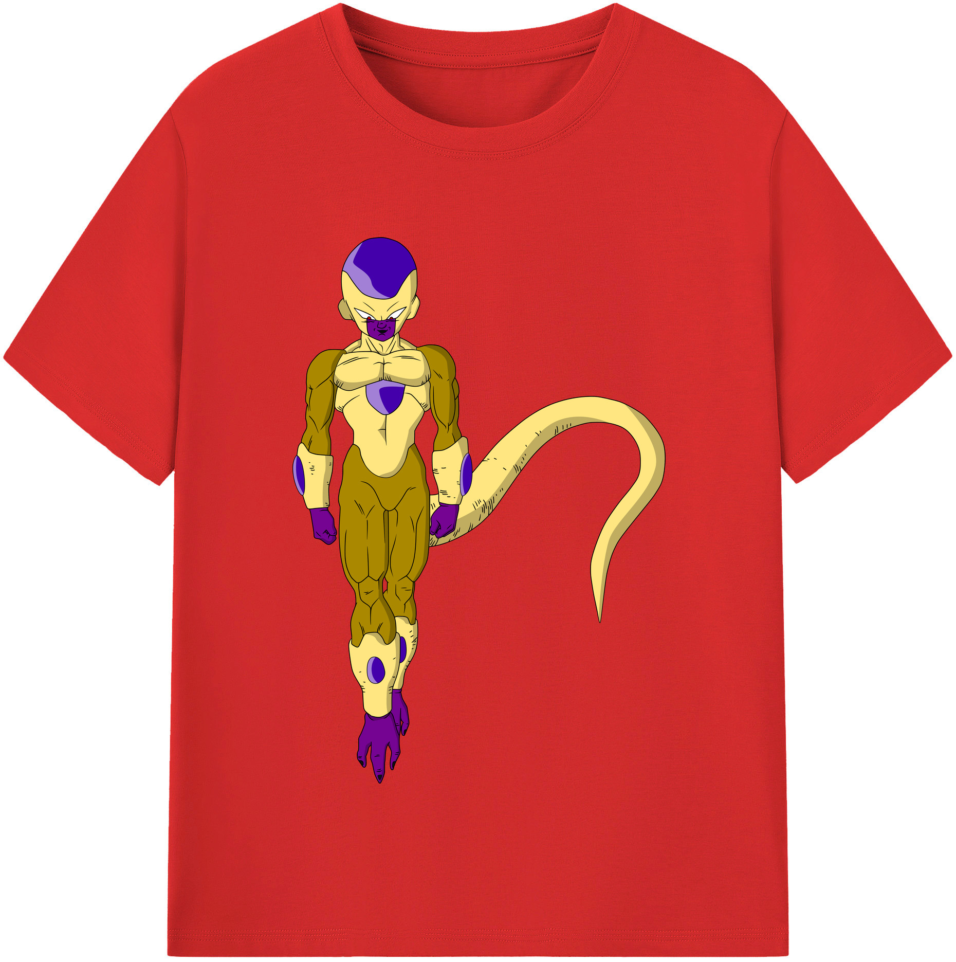 （画像用） ドラゴンボール フリーザ DRAGON BALL Frieza レディースカジュアルプリントTシャツ（綿100％）