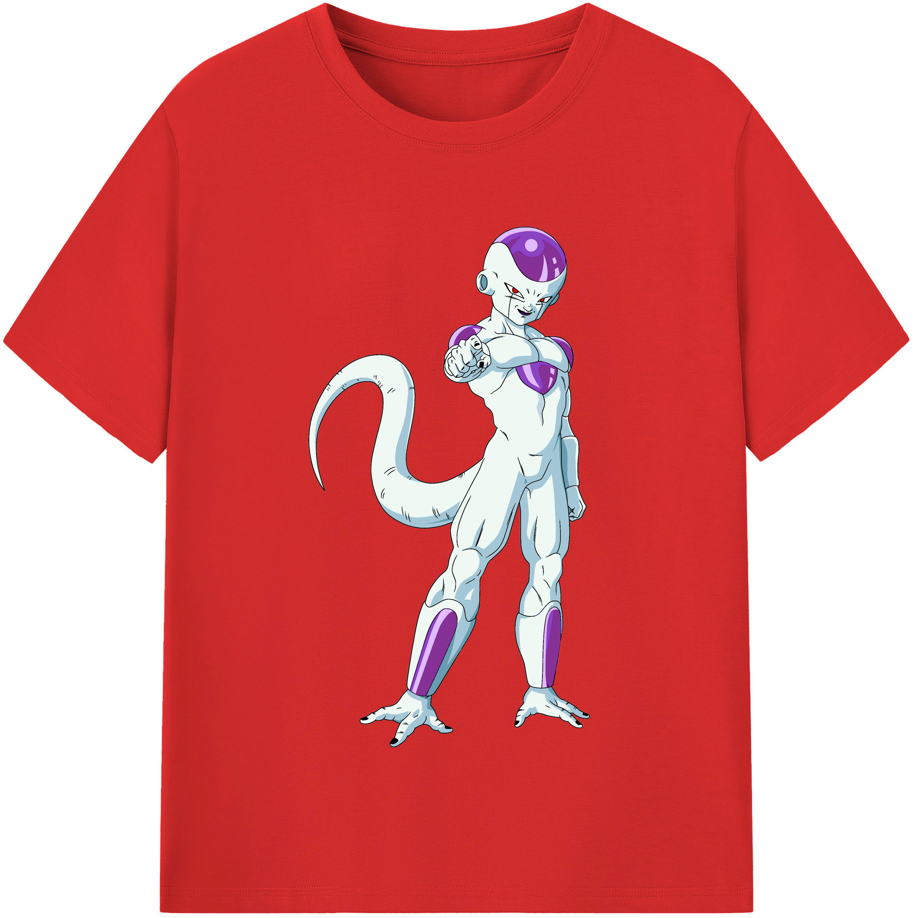 （画像用） ドラゴンボール フリーザ DRAGON BALL Frieza レディースカジュアルプリントTシャツ（綿100％）