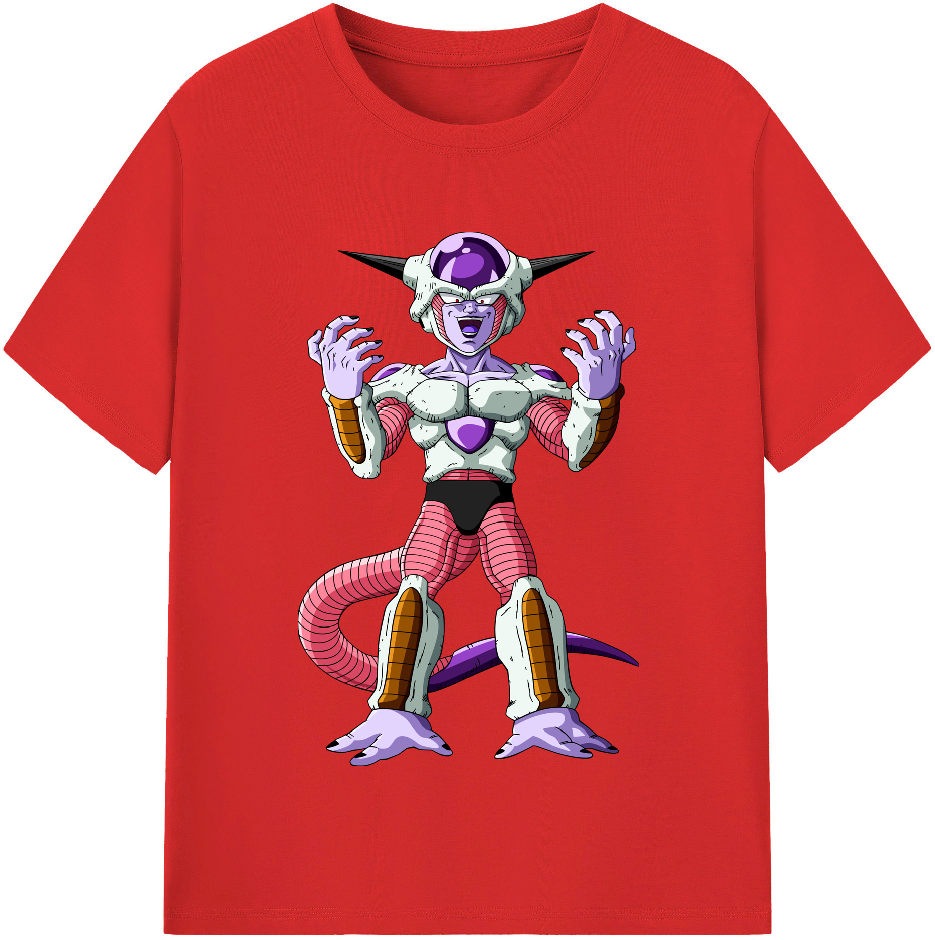 （画像用） ドラゴンボール フリーザ DRAGON BALL Frieza レディースカジュアルプリントTシャツ（綿100％）