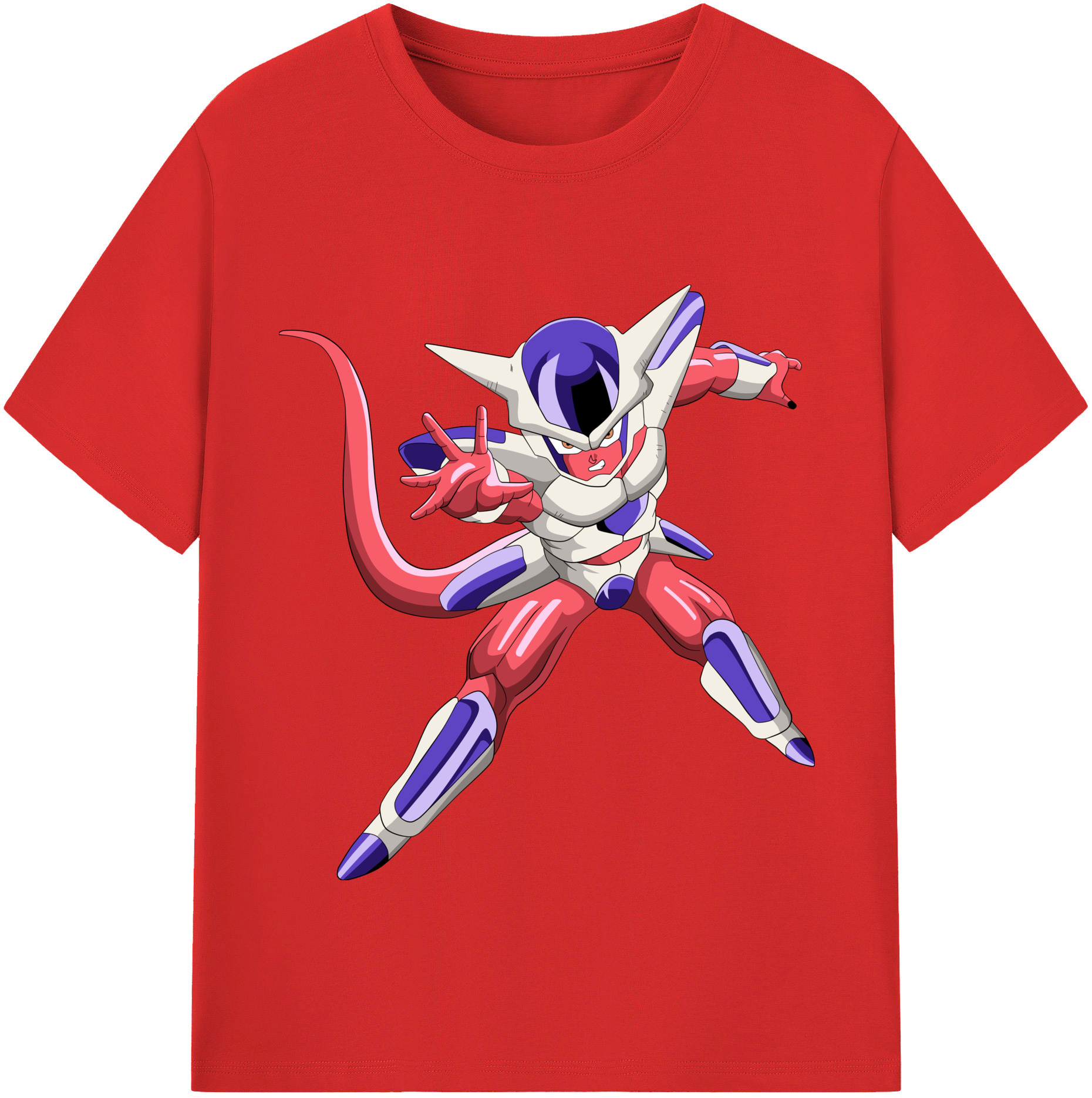 （画像用） ドラゴンボール フリーザ DRAGON BALL Frieza レディースカジュアルプリントTシャツ（綿100％）