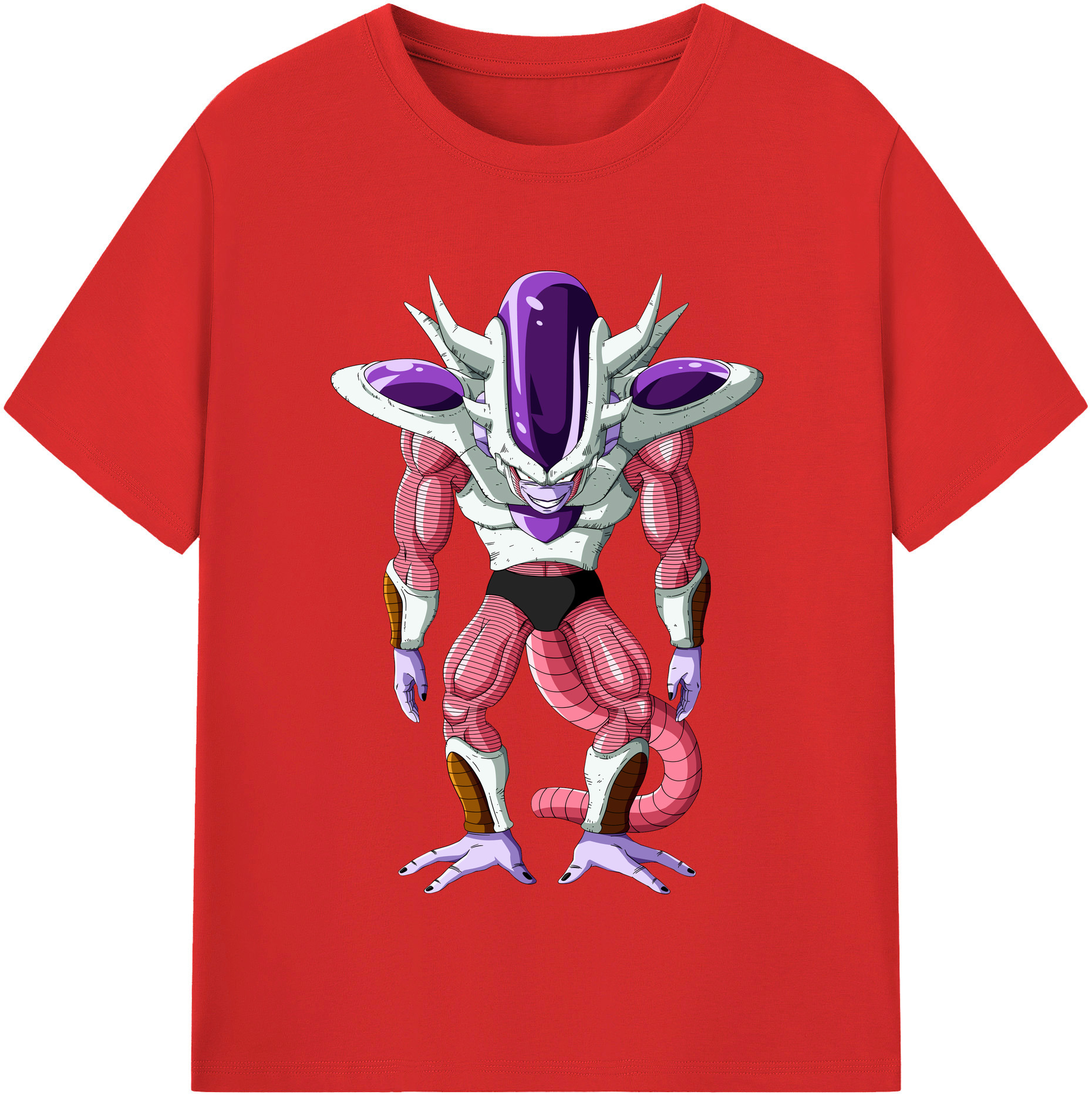 （画像用） ドラゴンボール フリーザ DRAGON BALL Frieza レディースカジュアルプリントTシャツ（綿100％）