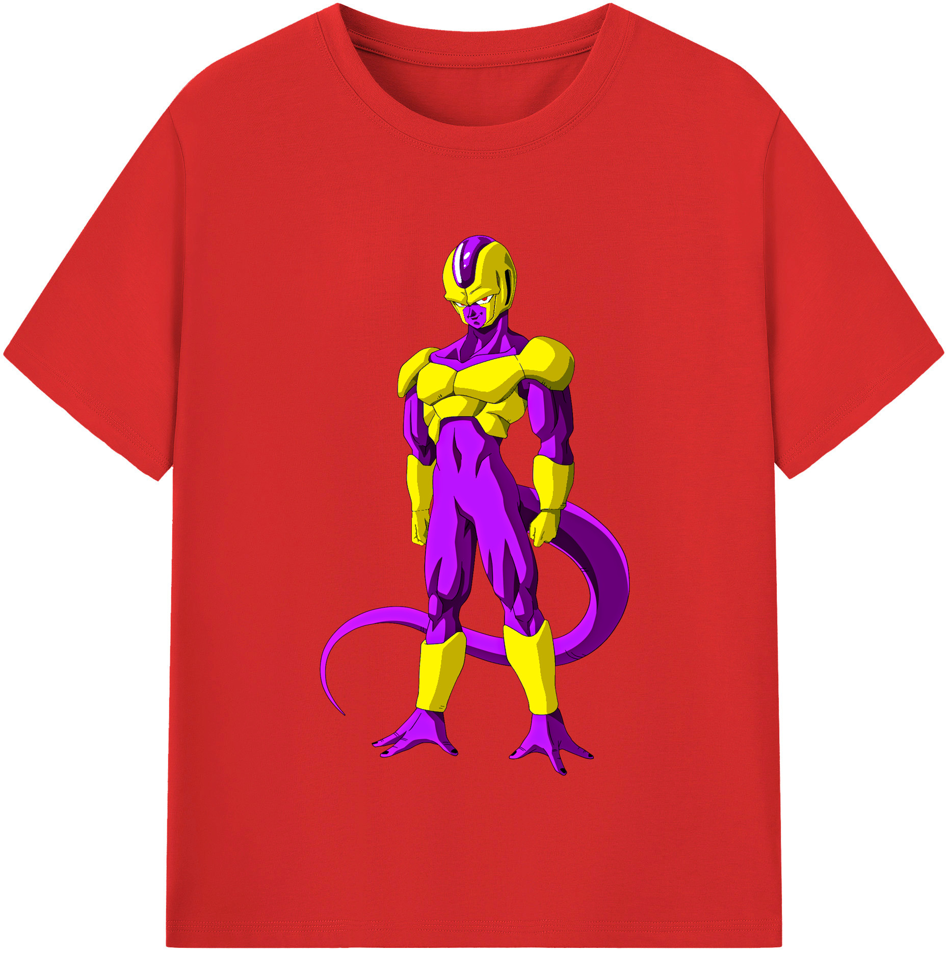 （画像用） ドラゴンボール フリーザ DRAGON BALL Frieza レディースカジュアルプリントTシャツ（綿100％）