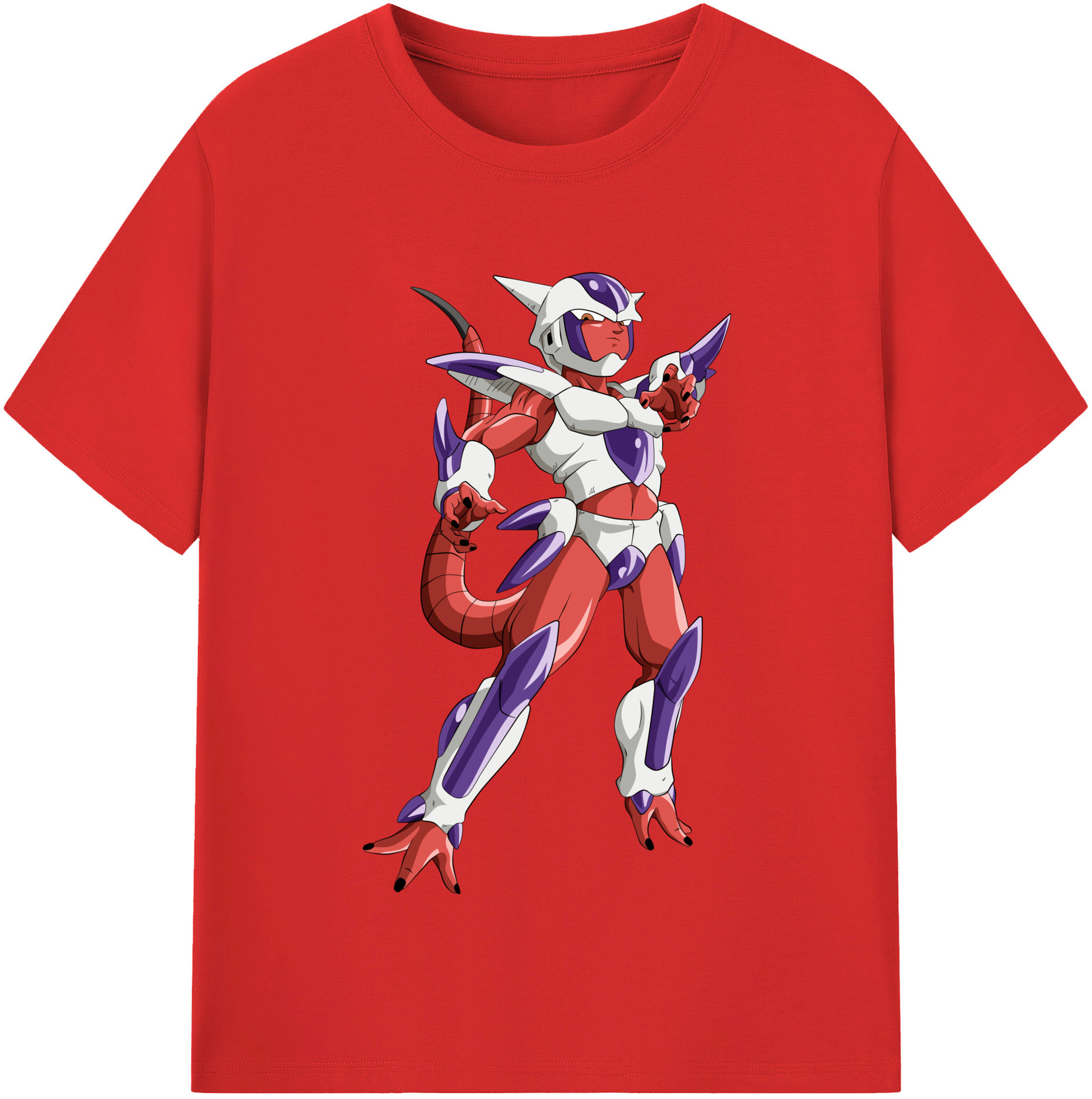 （画像用） ドラゴンボール フリーザ DRAGON BALL Frieza レディースカジュアルプリントTシャツ（綿100％）
