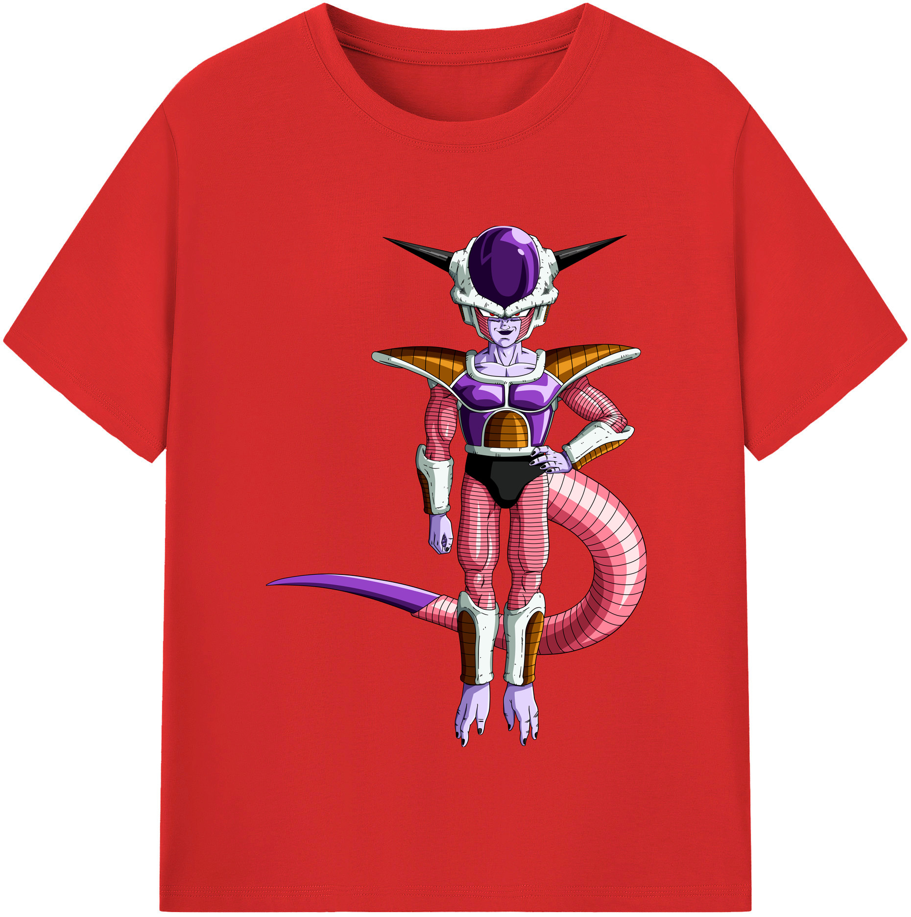 （画像用） ドラゴンボール フリーザ DRAGON BALL Frieza レディースカジュアルプリントTシャツ（綿100％）