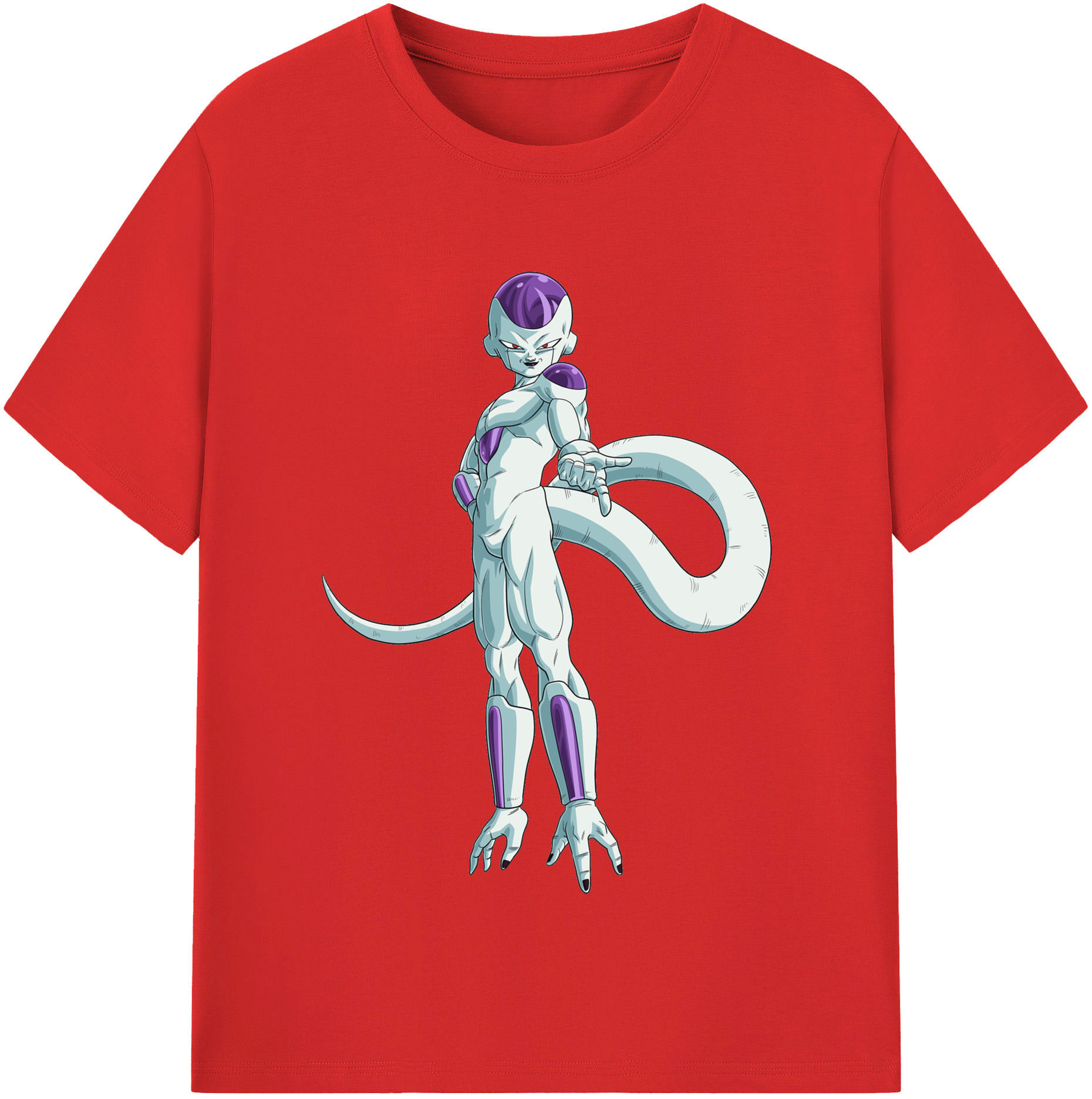 （画像用） ドラゴンボール フリーザ DRAGON BALL Frieza レディースカジュアルプリントTシャツ（綿100％）