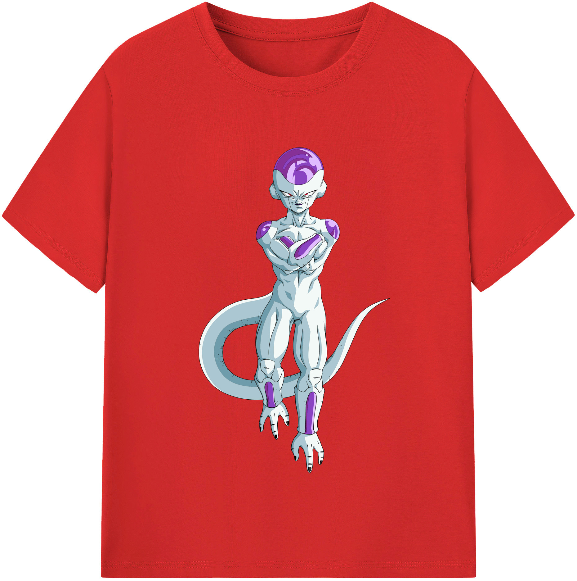 （画像用） ドラゴンボール フリーザ DRAGON BALL Frieza レディースカジュアルプリントTシャツ（綿100％）