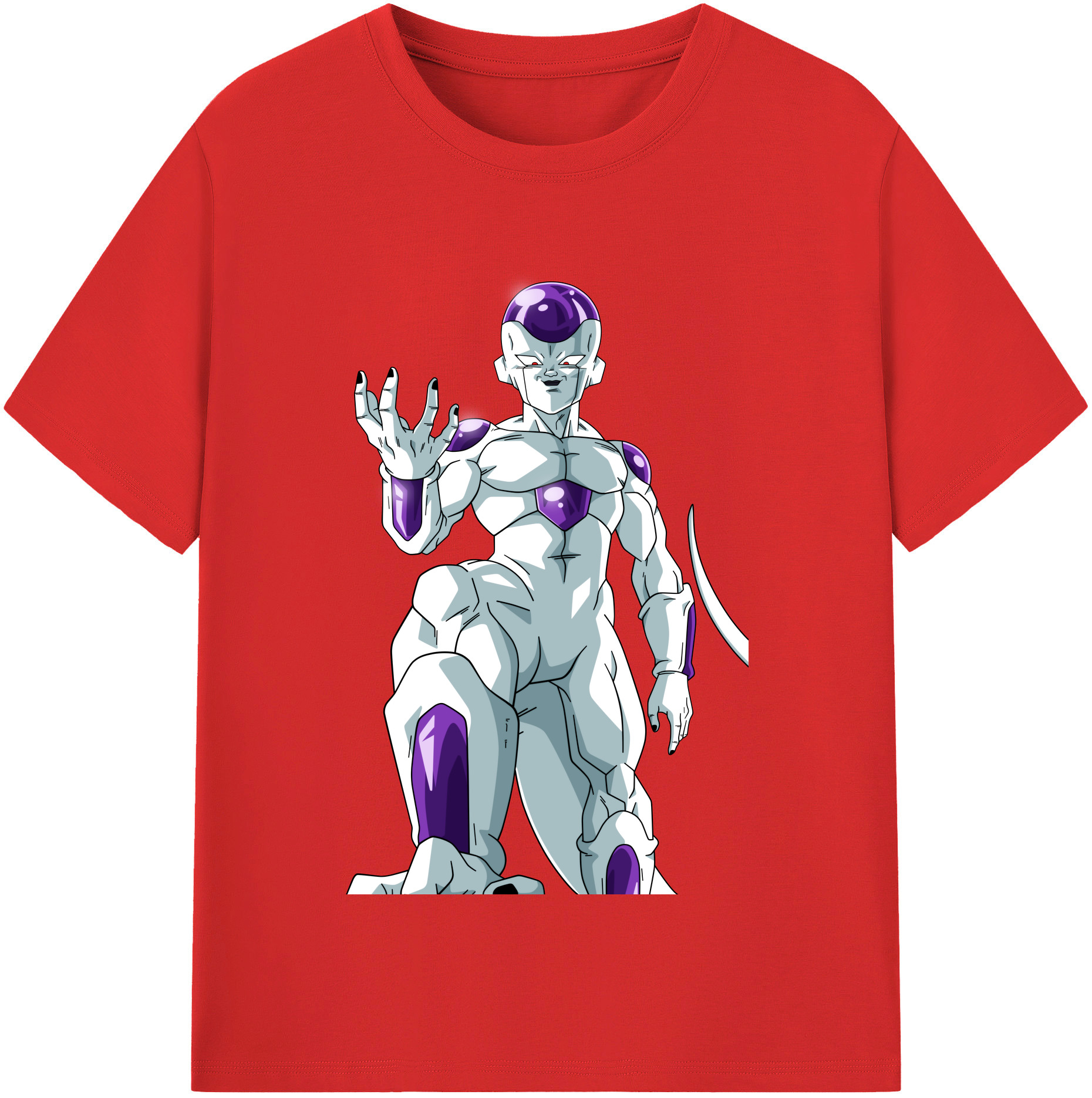 （画像用） ドラゴンボール フリーザ DRAGON BALL Frieza レディースカジュアルプリントTシャツ（綿100％）
