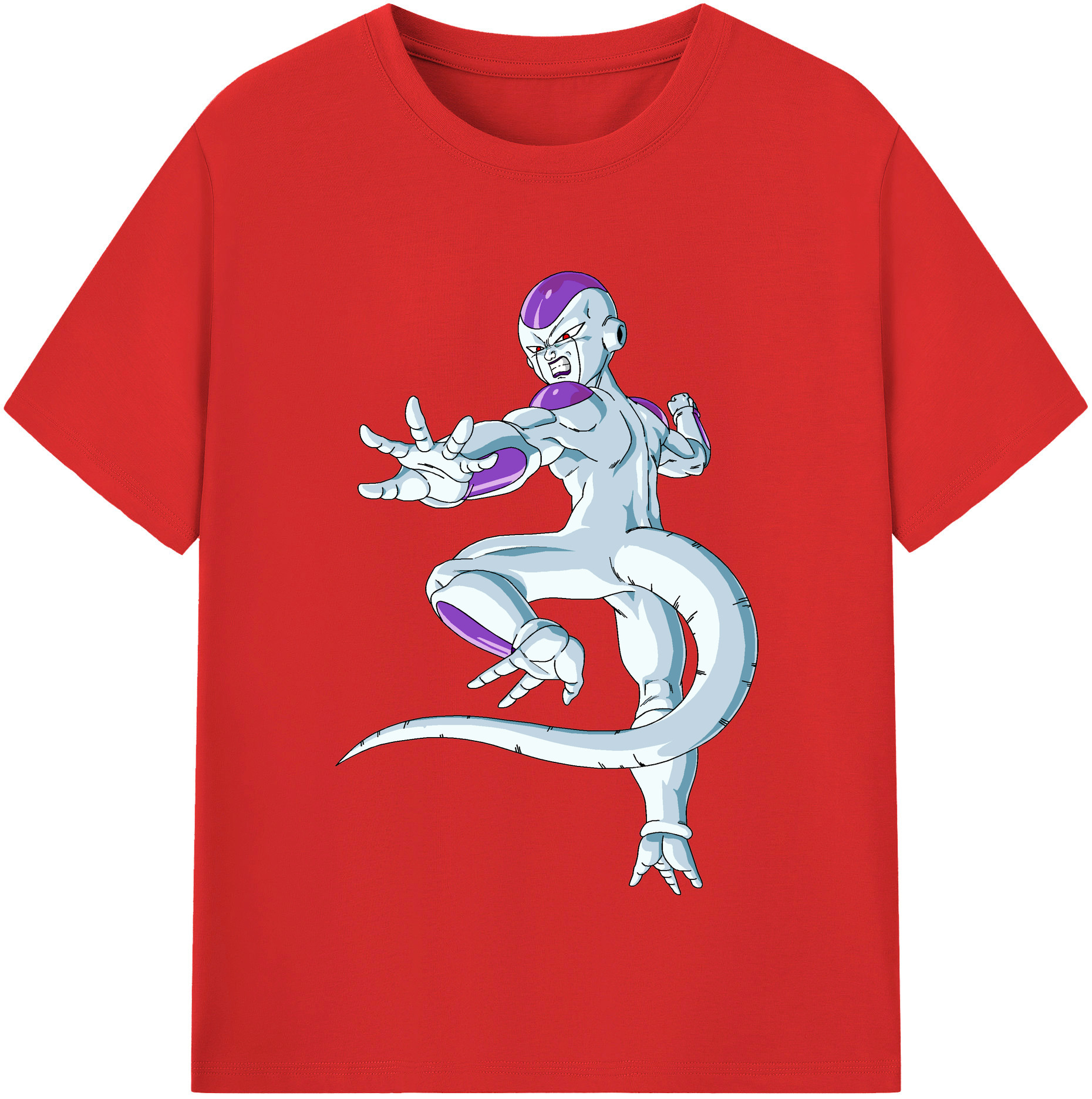 （画像用） ドラゴンボール フリーザ DRAGON BALL Frieza レディースカジュアルプリントTシャツ（綿100％）