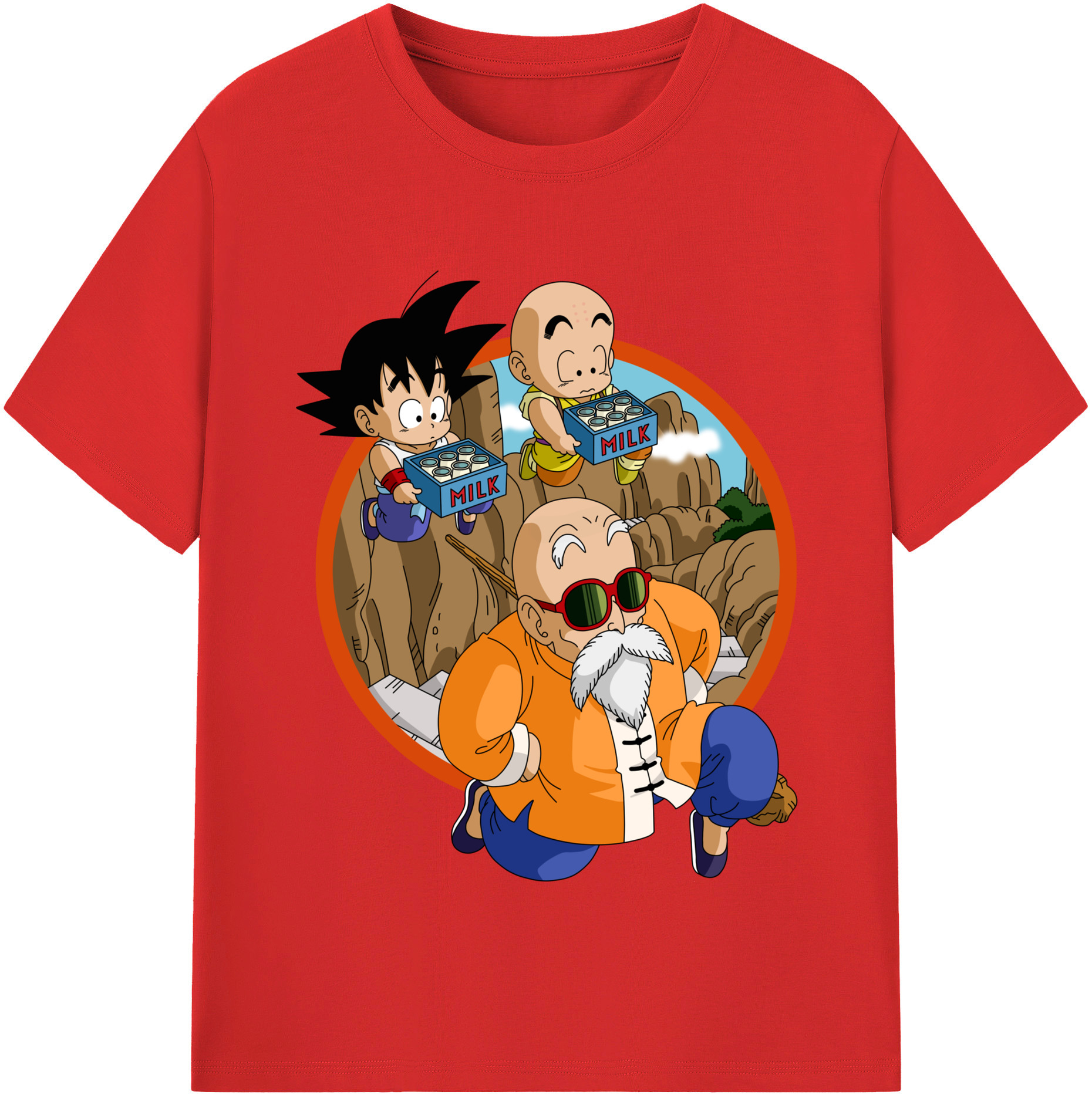 （画像用） ドラゴンボール 亀仙人（かめせんにん） DRAGON BALL Master Roshi Kame Sennin レディースカジュアルプリントTシャツ（綿100％）