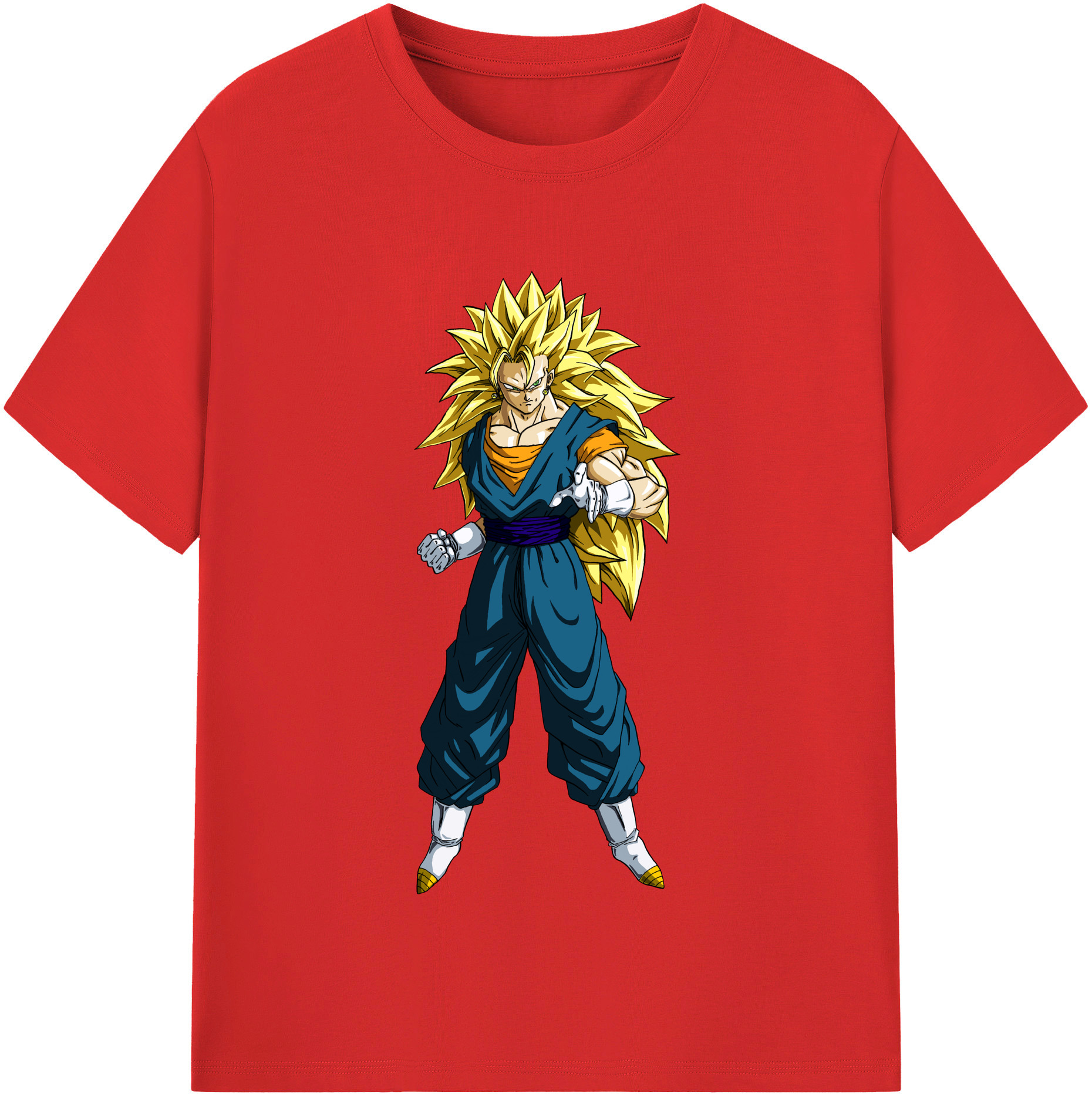 （画像用） ドラゴンボール ベジット DRAGON BALL Vegetto レディースカジュアルプリントTシャツ（綿100％）