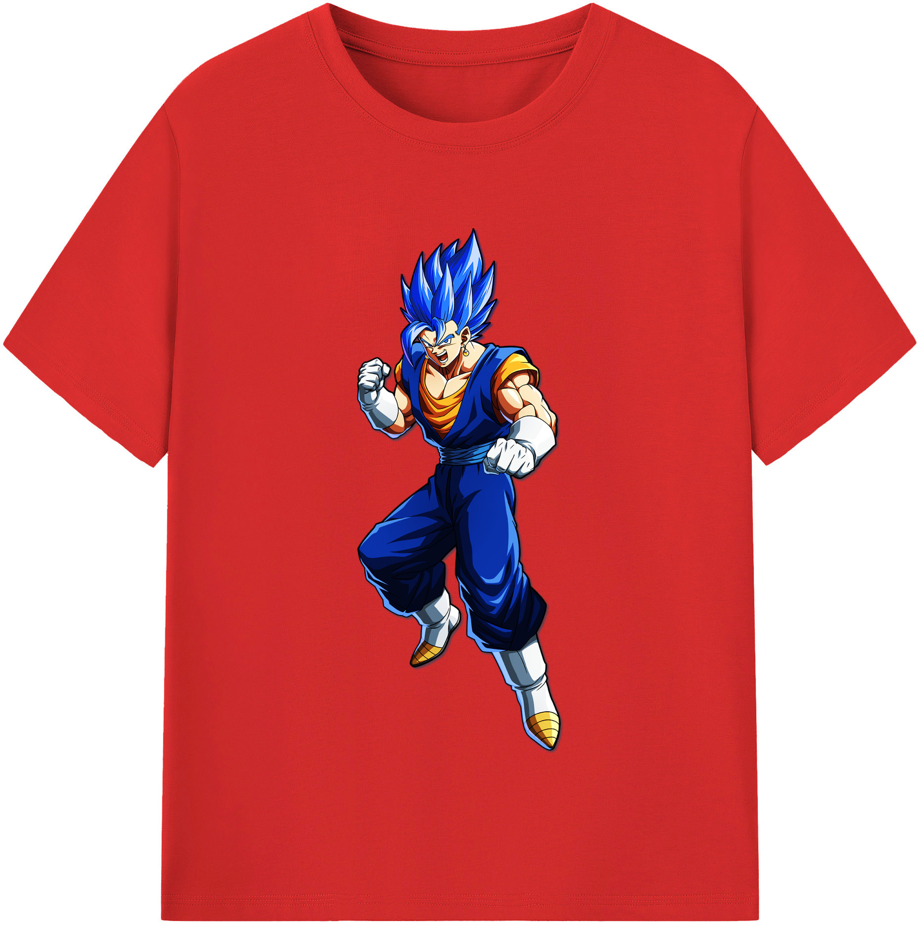 （画像用） ドラゴンボール ベジット DRAGON BALL Vegetto レディースカジュアルプリントTシャツ（綿100％）