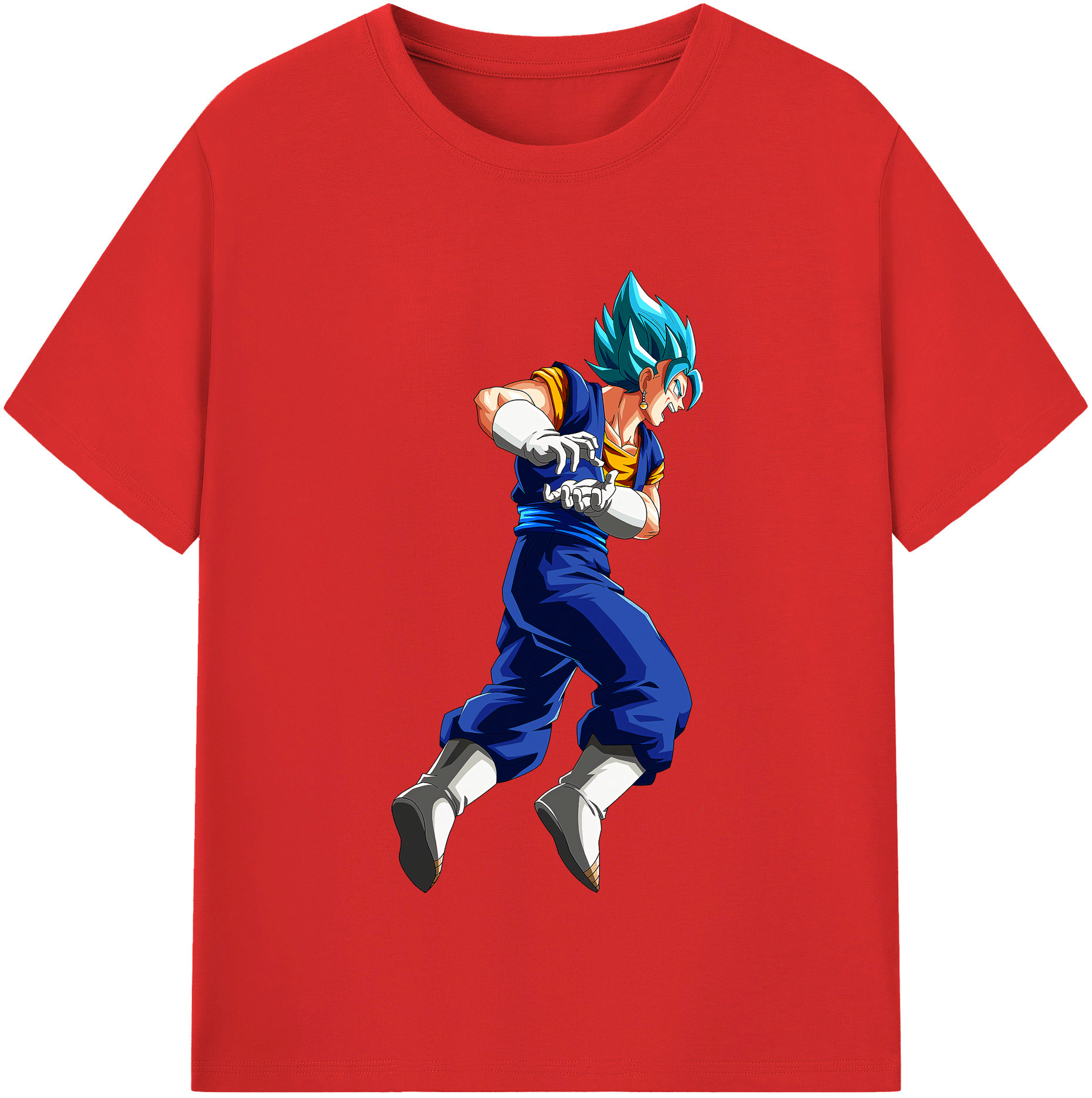 （画像用） ドラゴンボール ベジット DRAGON BALL Vegetto レディースカジュアルプリントTシャツ（綿100％）