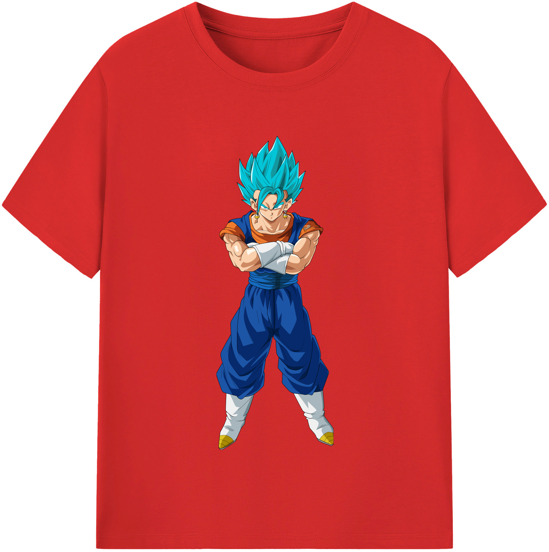 （画像用） ドラゴンボール ベジット DRAGON BALL Vegetto レディースカジュアルプリントTシャツ（綿100％）