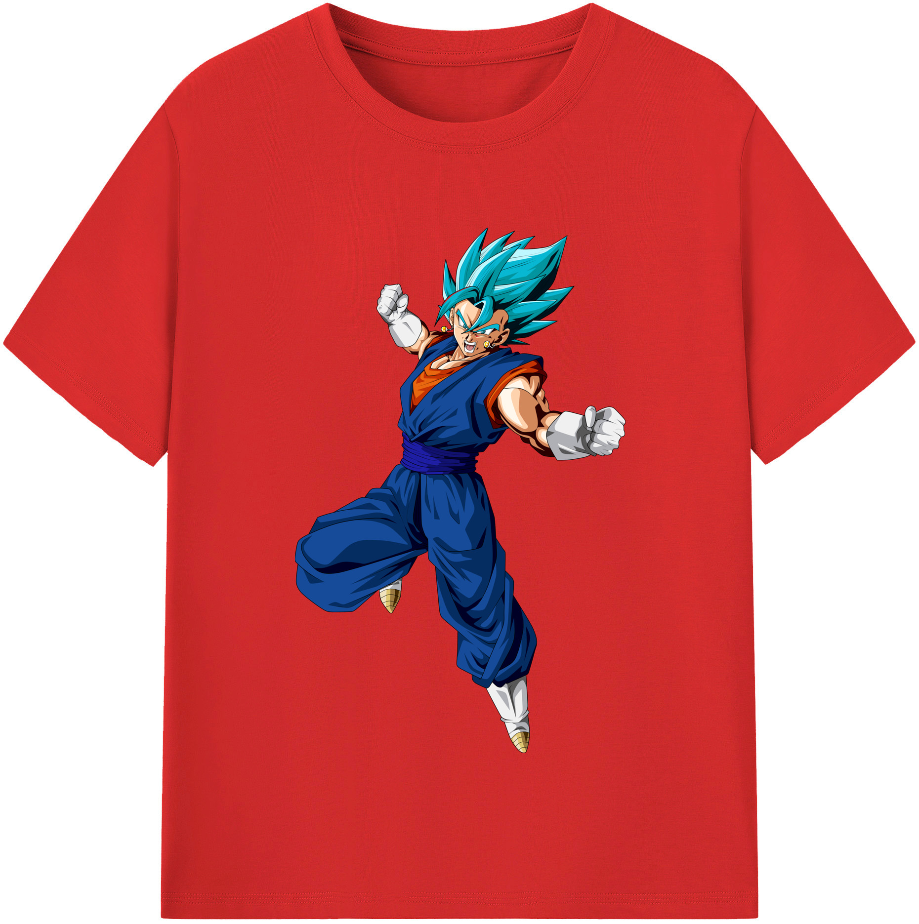 （画像用） ドラゴンボール ベジット DRAGON BALL Vegetto レディースカジュアルプリントTシャツ（綿100％）