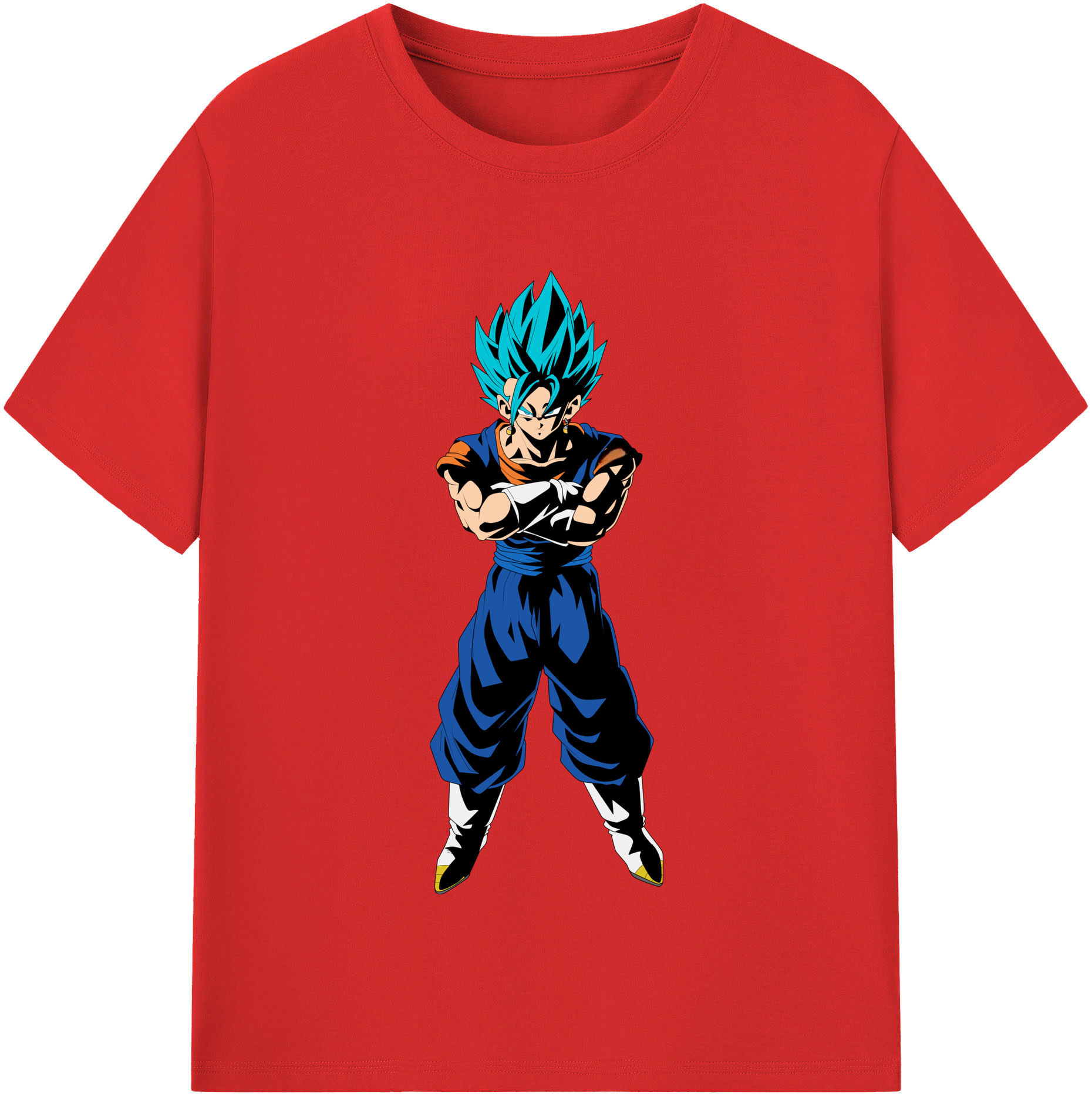 （画像用） ドラゴンボール ベジット DRAGON BALL Vegetto レディースカジュアルプリントTシャツ（綿100％）