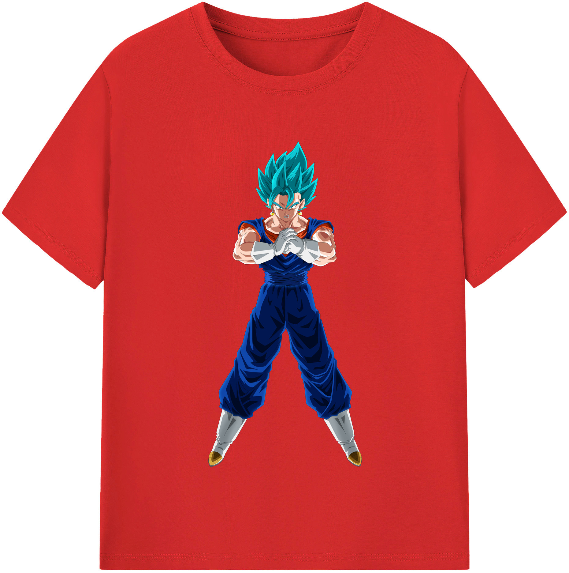 （画像用） ドラゴンボール ベジット DRAGON BALL Vegetto レディースカジュアルプリントTシャツ（綿100％）