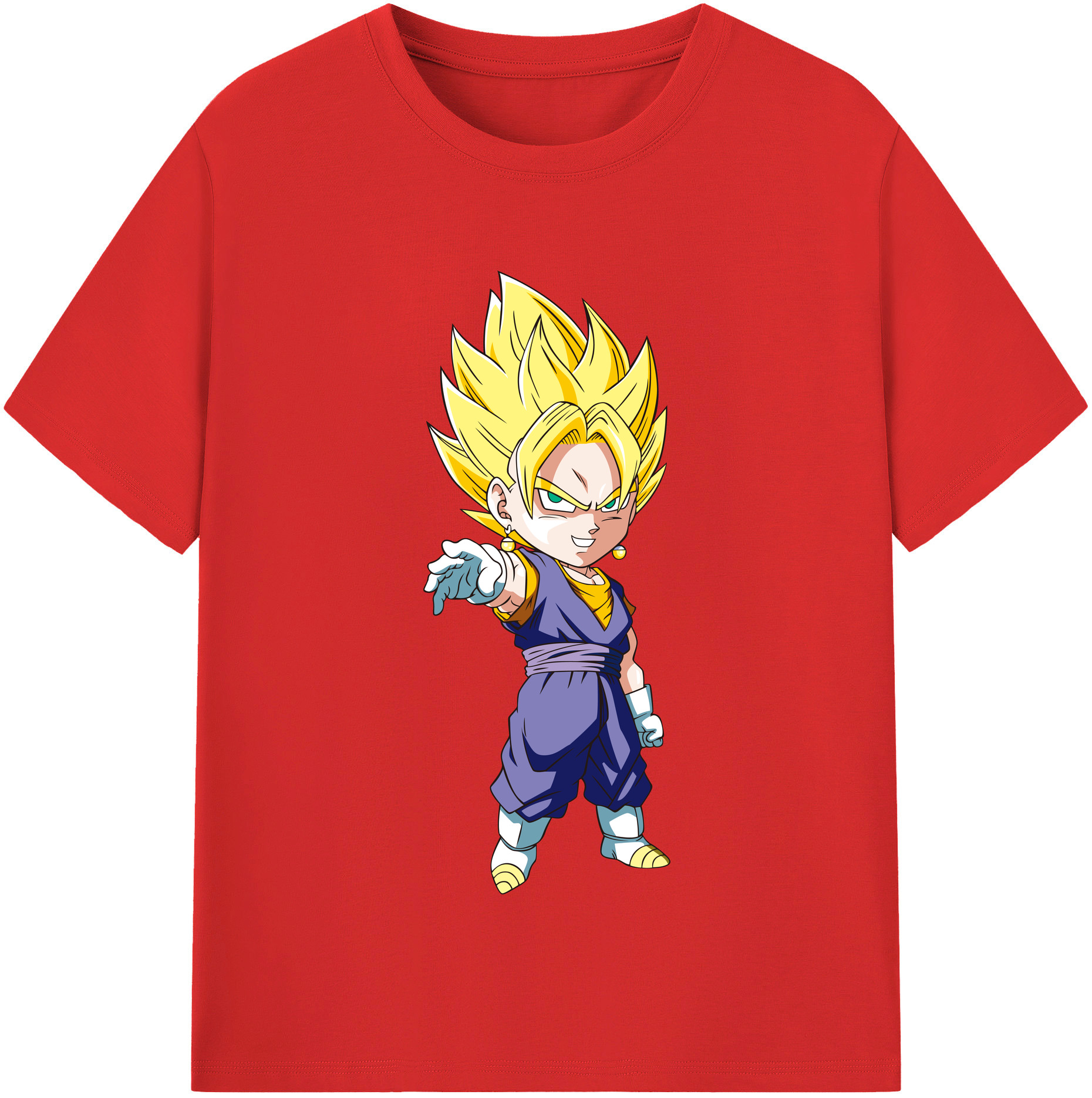 （画像用） ドラゴンボール ベジット DRAGON BALL Vegetto レディースカジュアルプリントTシャツ（綿100％）