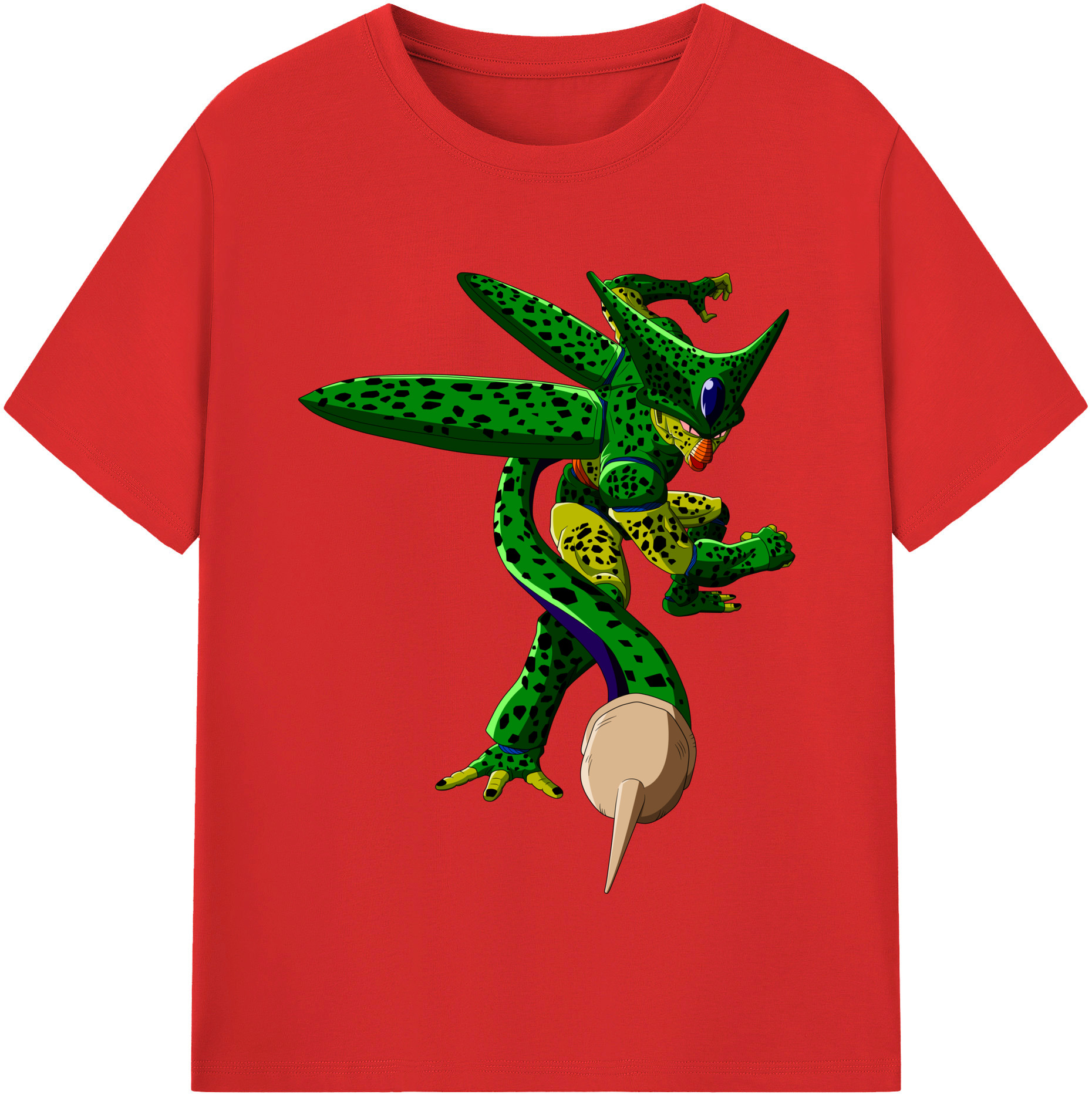 （画像用） ドラゴンボール セル DRAGON BALL Cell レディースカジュアルプリントTシャツ（綿100％）