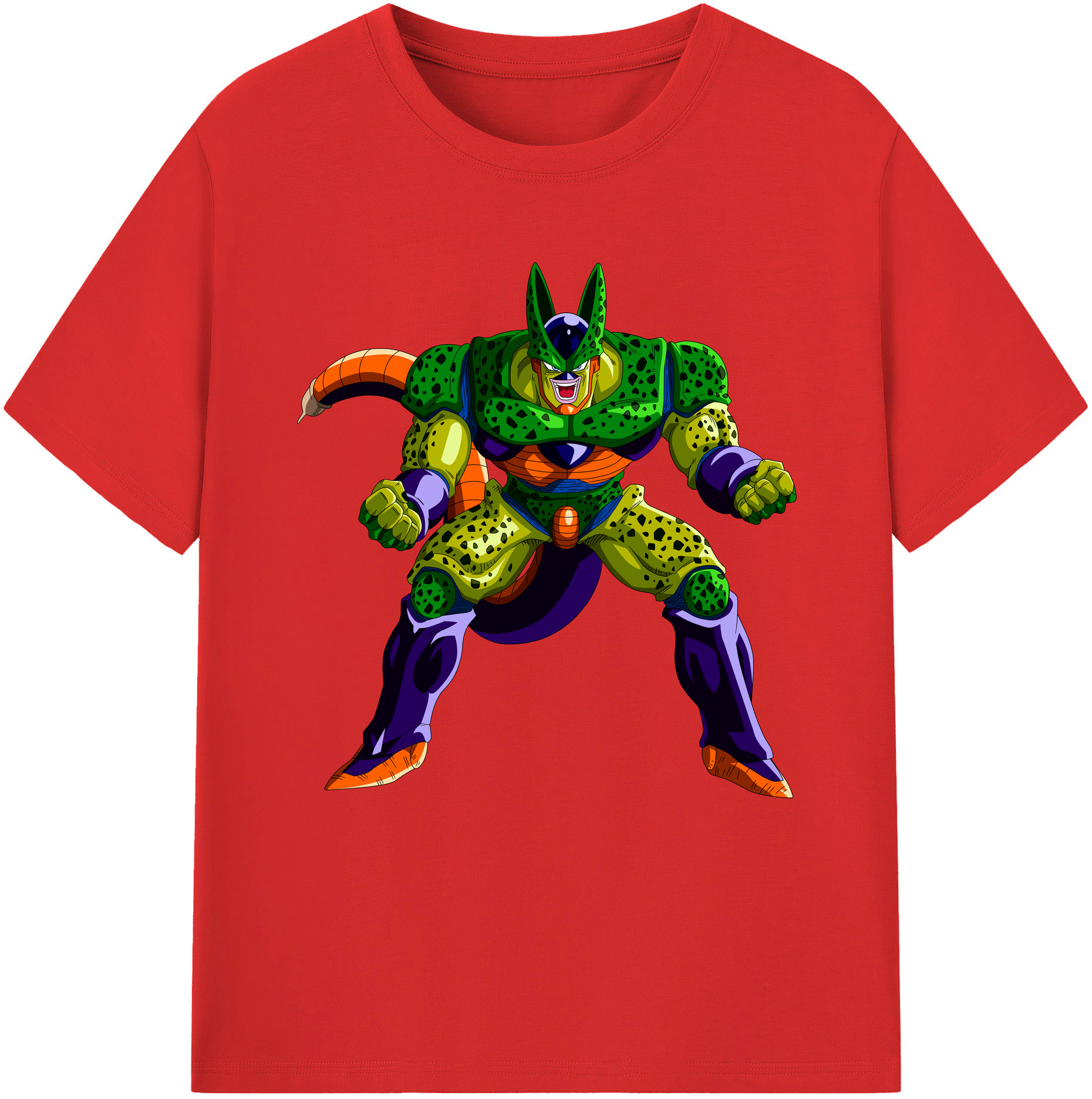 （画像用） ドラゴンボール セル DRAGON BALL Cell レディースカジュアルプリントTシャツ（綿100％）