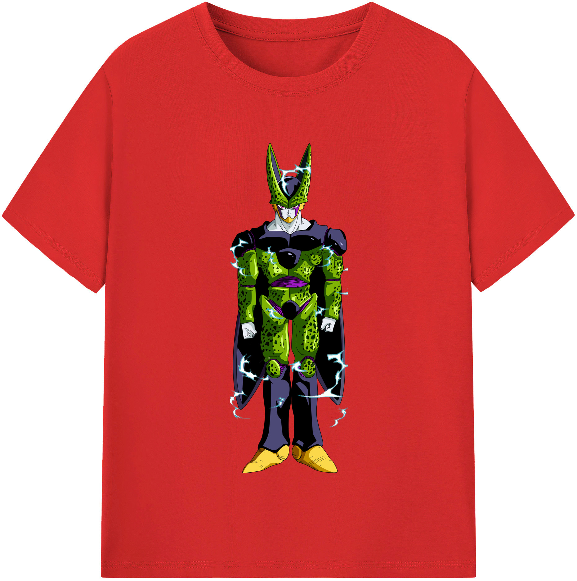 （画像用） ドラゴンボール セル DRAGON BALL Cell レディースカジュアルプリントTシャツ（綿100％）