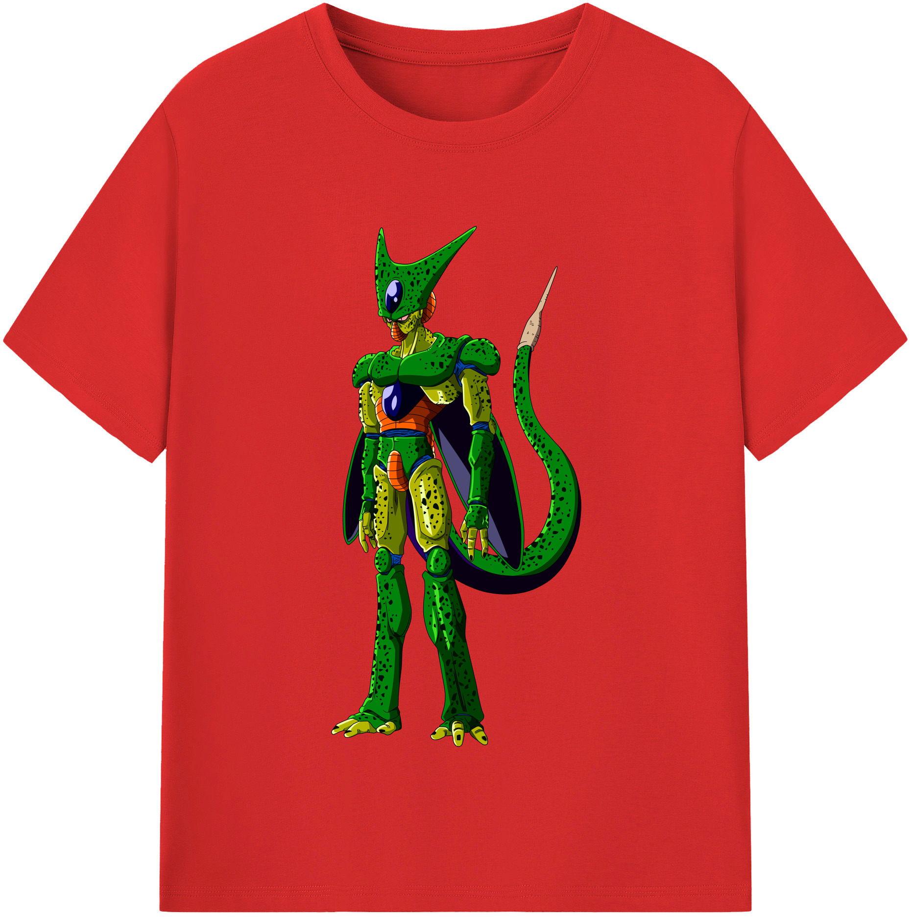 （画像用） ドラゴンボール セル DRAGON BALL Cell レディースカジュアルプリントTシャツ（綿100％）