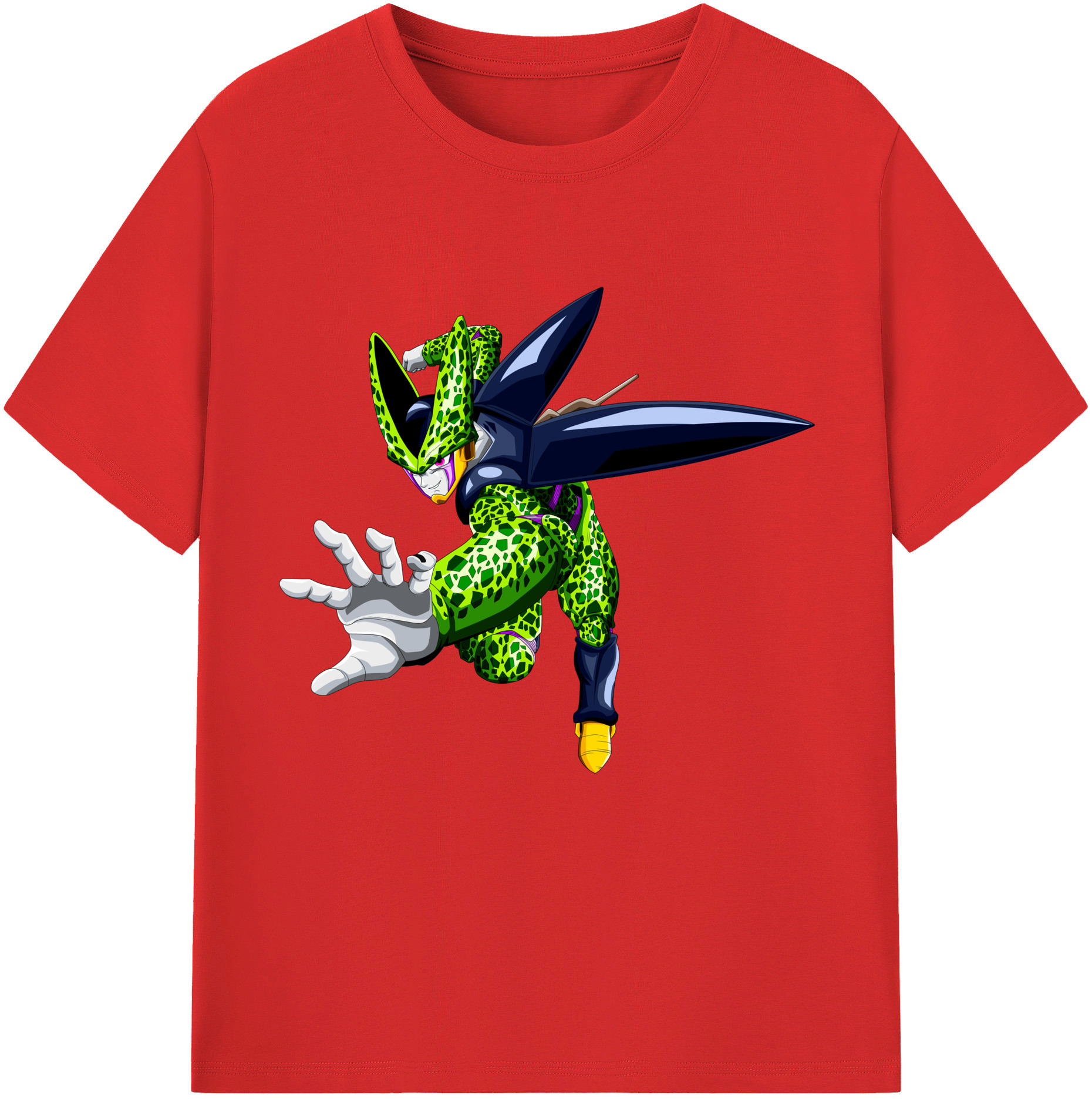 （画像用） ドラゴンボール セル DRAGON BALL Cell レディースカジュアルプリントTシャツ（綿100％）