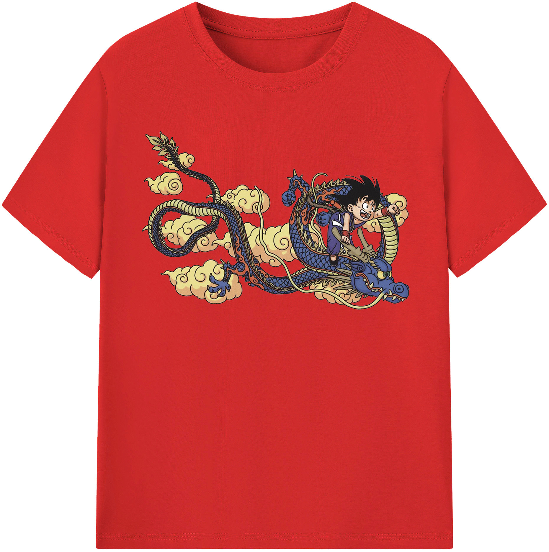 （画像用） ドラゴンボール 神龍 シェンロン DRAGON BALL Shenron レディースカジュアルプリントTシャツ（綿100％）