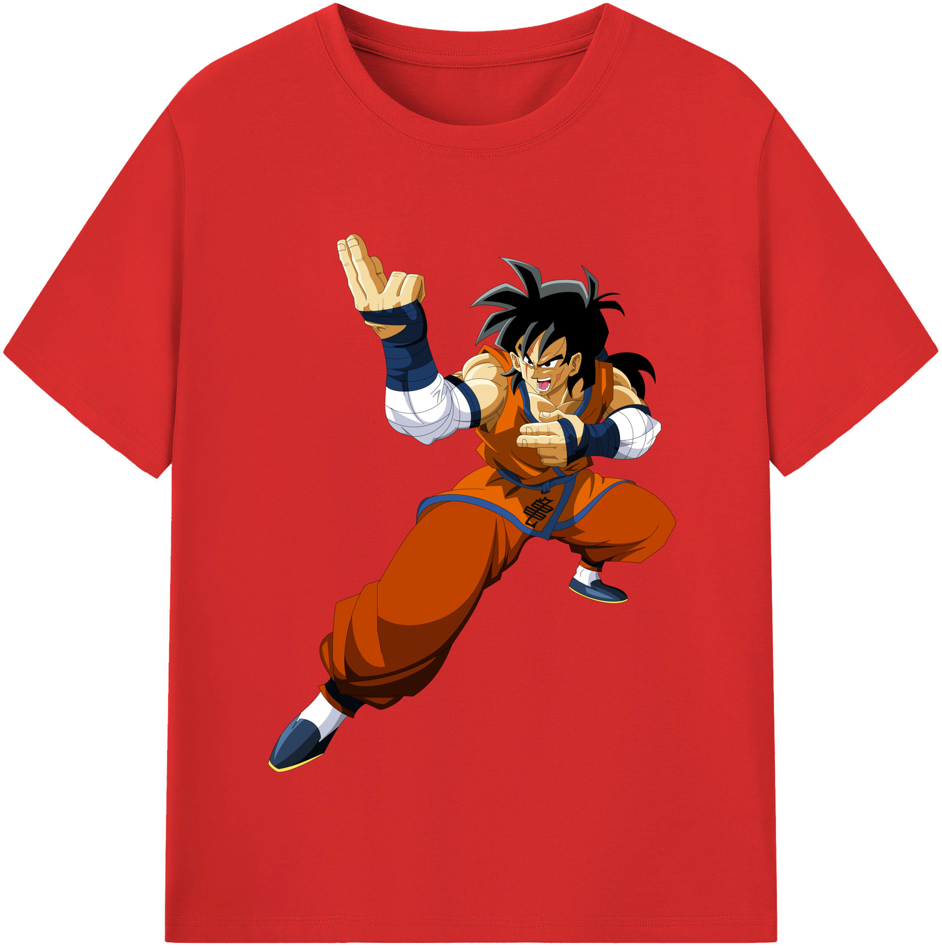 （画像用） ドラゴンボール ヤムチャ DRAGON BALL Yamcha レディースカジュアルプリントTシャツ（綿100％）