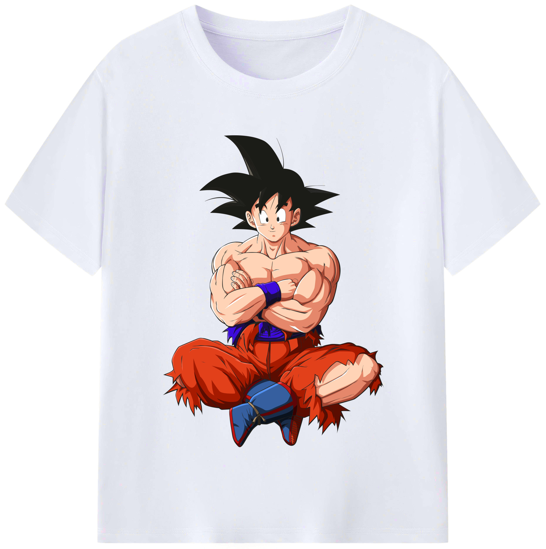 （画像用） ドラゴンボール 孫悟空（そん ごくう）Son Goku カカロット DRAGON BALL Kakarotto レディースカジュアルプリントTシャツ（綿100％）