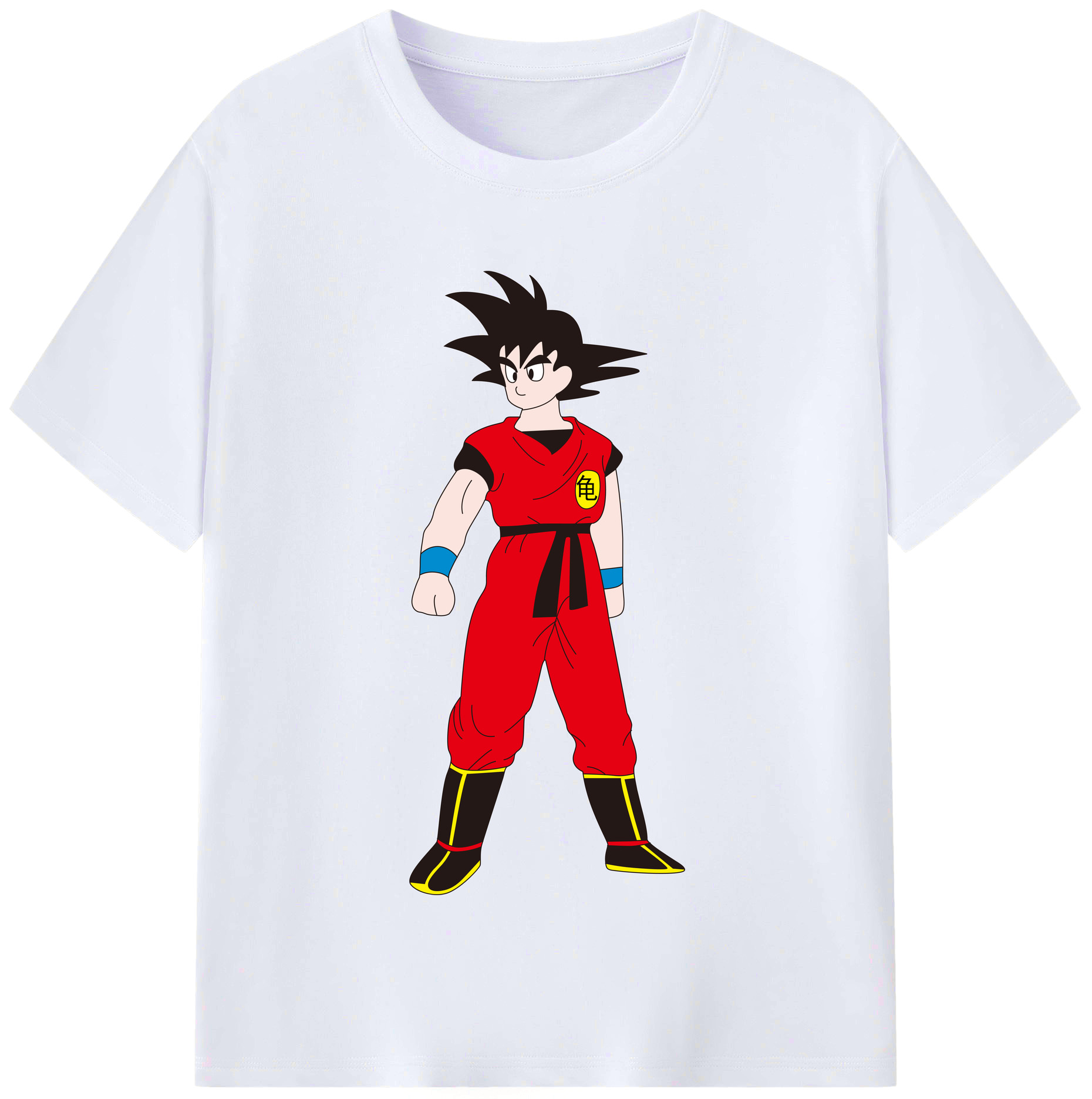 （画像用） ドラゴンボール 孫悟空（そん ごくう）Son Goku カカロット DRAGON BALL Kakarotto レディースカジュアルプリントTシャツ（綿100％）