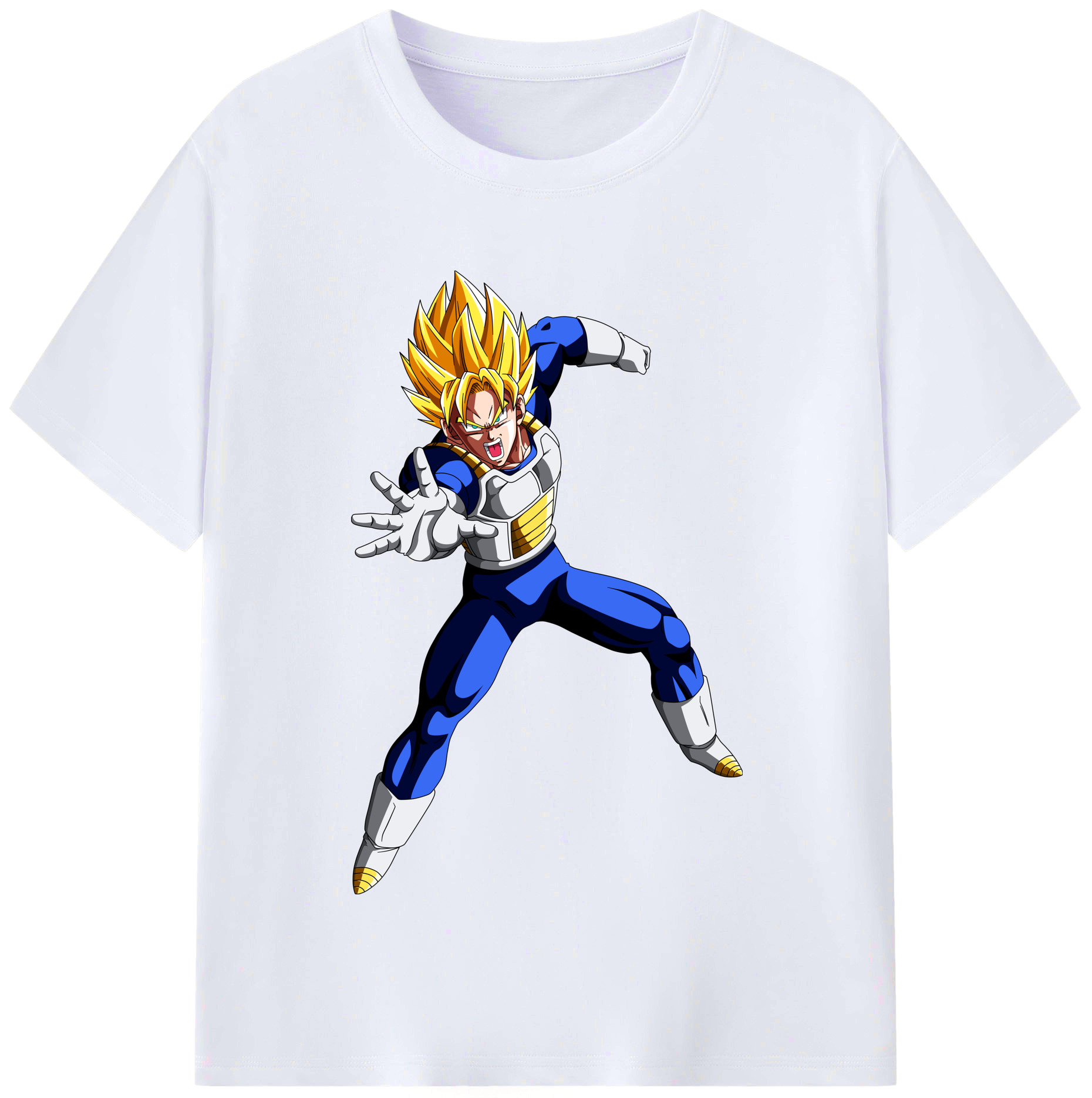 （画像用） ドラゴンボール ベジータ四世（Bejīta Yonsei）DRAGON BALL Vegeta IV レディースカジュアルプリントTシャツ（綿100％）
