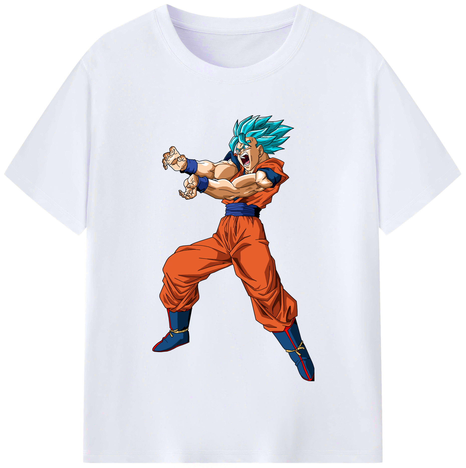 （画像用） ドラゴンボール 孫悟空（そん ごくう）Son Goku カカロット DRAGON BALL Kakarotto レディースカジュアルプリントTシャツ（綿100％）