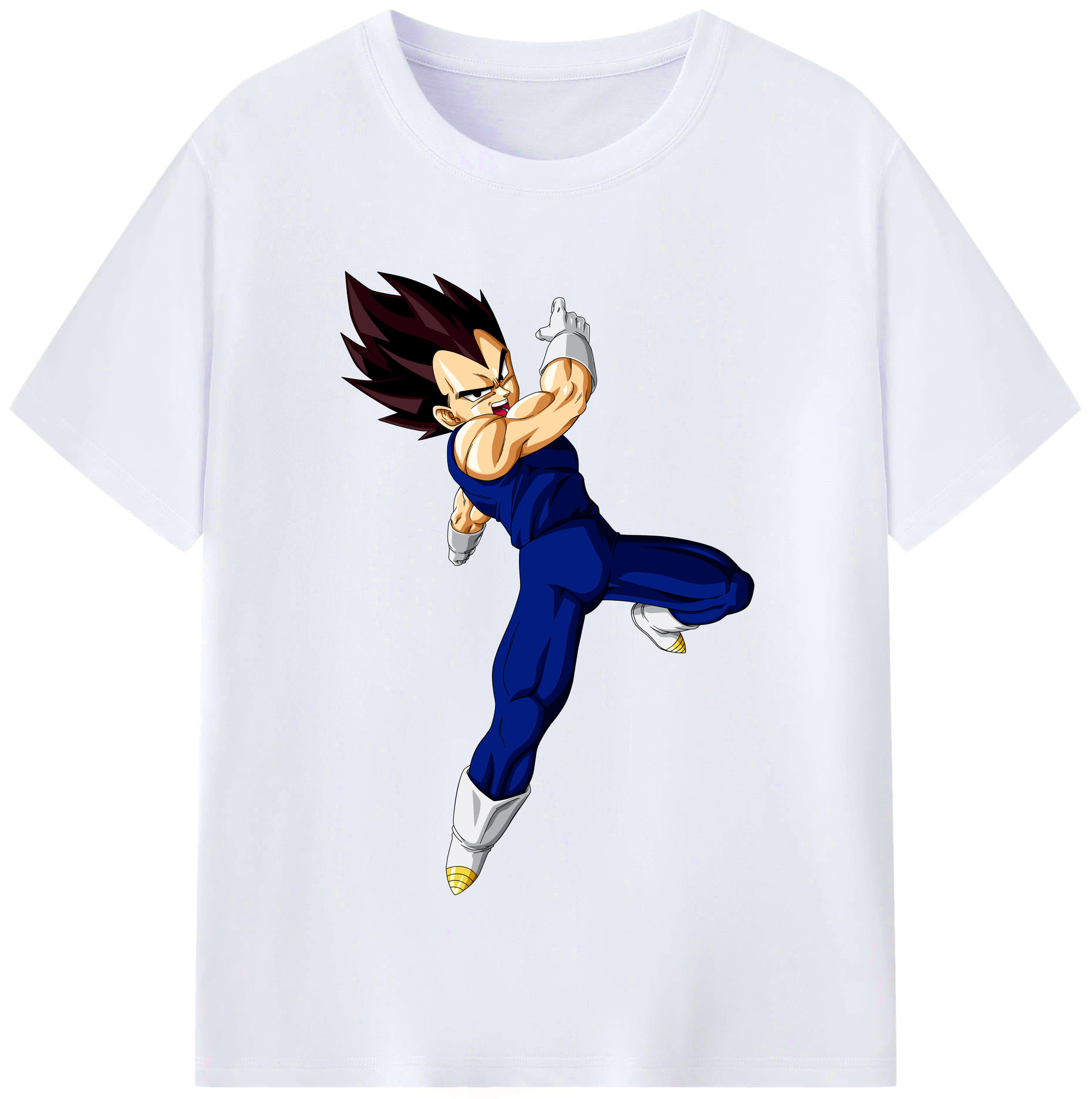 （画像用） ドラゴンボール ベジータ四世（Bejīta Yonsei）DRAGON BALL Vegeta IV レディースカジュアルプリントTシャツ（綿100％）