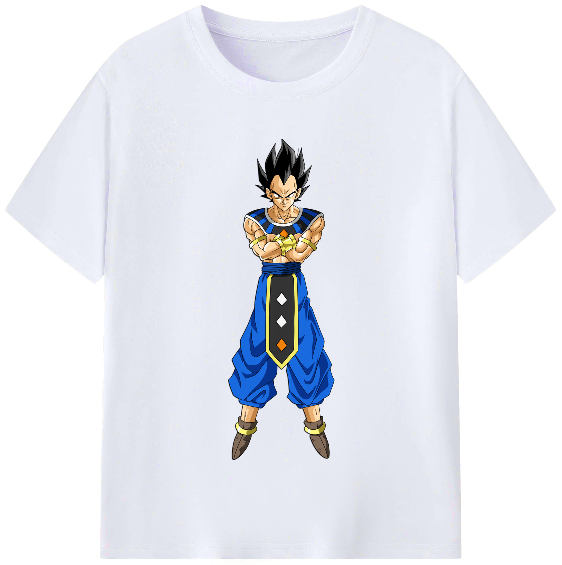 （画像用） ドラゴンボール ベジータ四世（Bejīta Yonsei）DRAGON BALL Vegeta IV レディースカジュアルプリントTシャツ（綿100％）